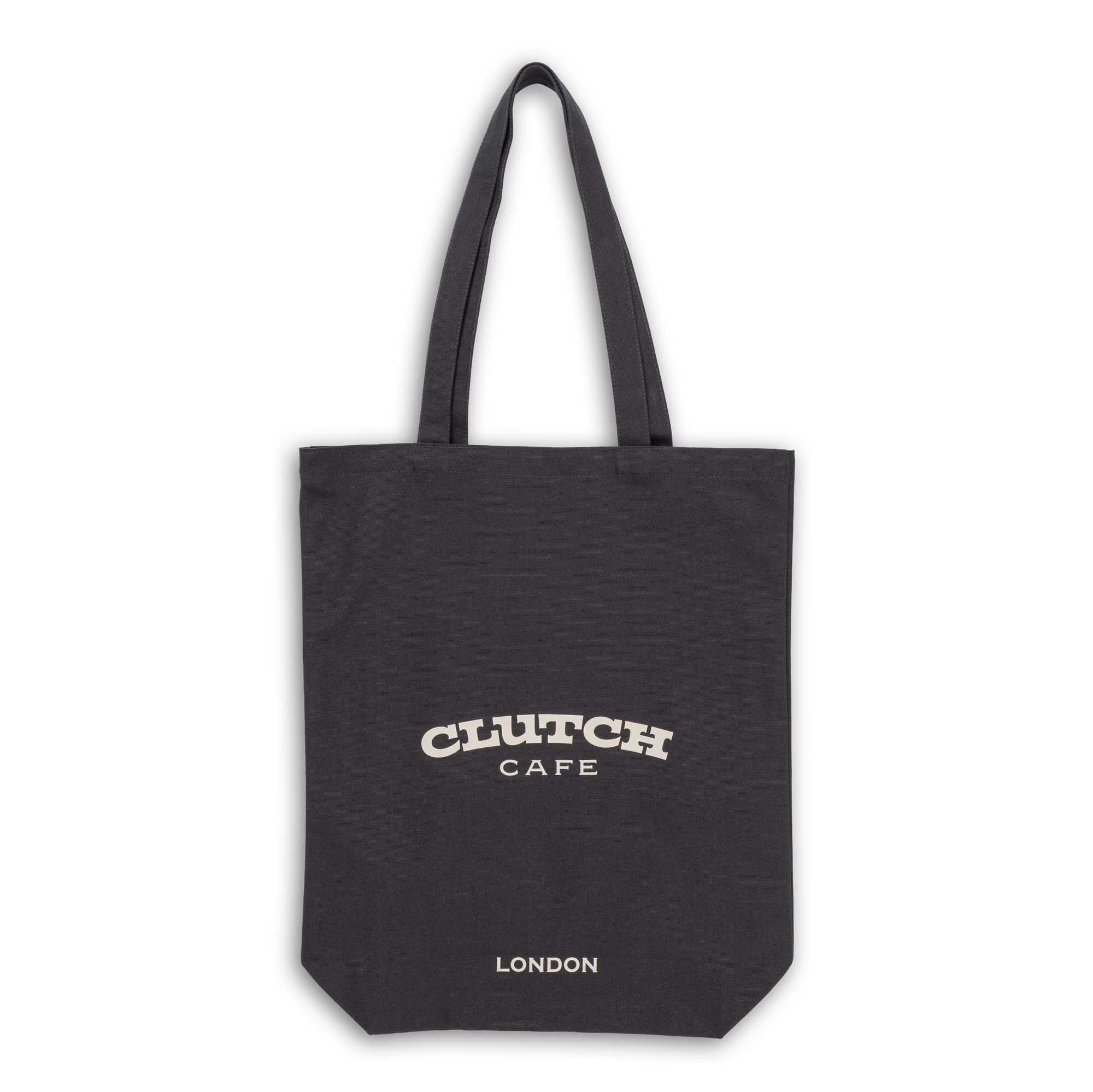 Clutch Cafe Cotton Canvas Tote Bag Black-Tote Bag-Clutch Cafe