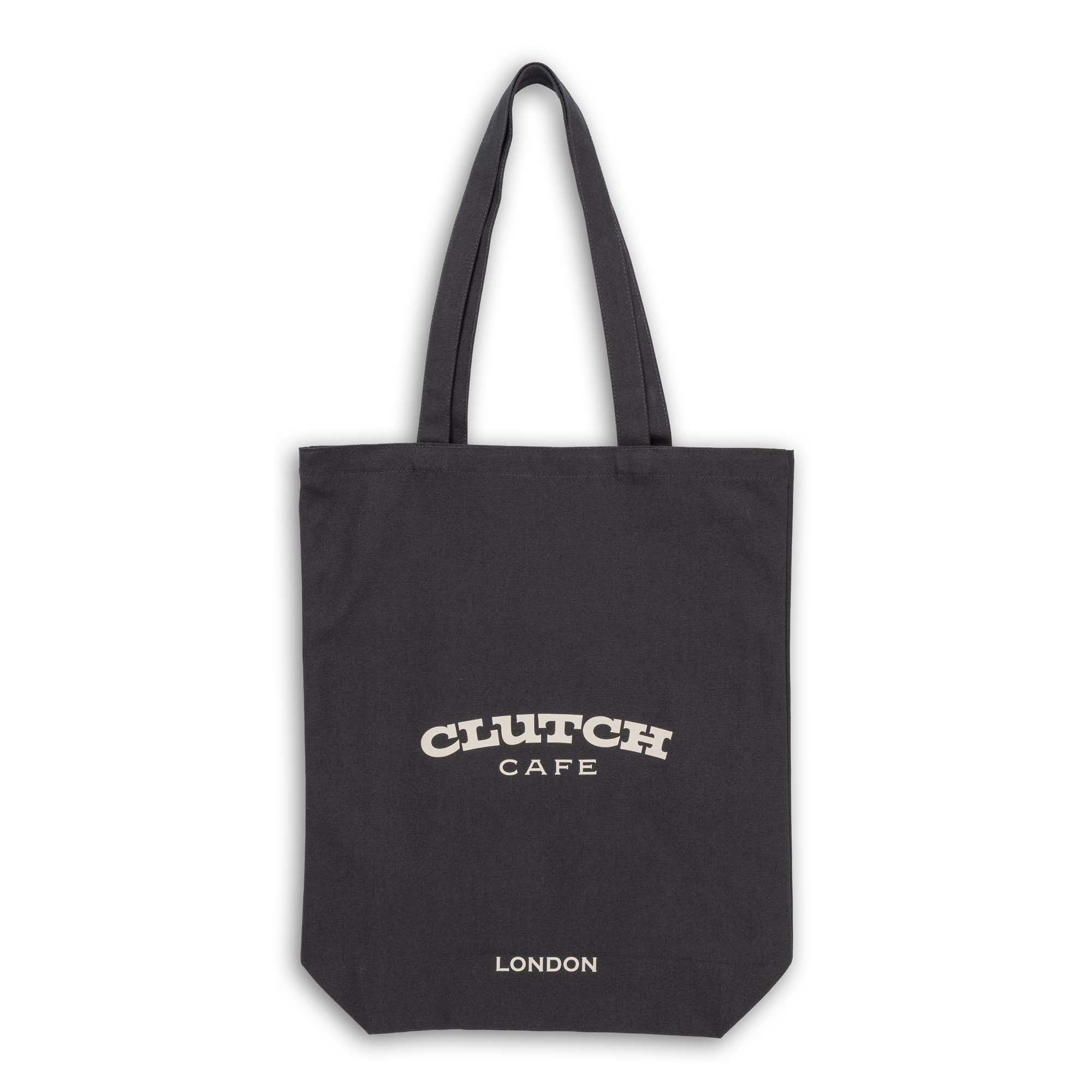 Clutch Cafe Cotton Canvas Tote Bag Black-Tote Bag-Clutch Cafe