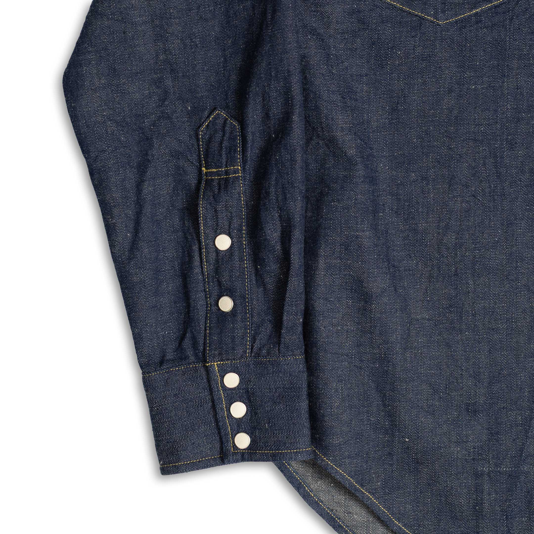 Coherence Abiquiu Western Shirt 10 oz Logger Selvedge Denim Indigo-Shirt-Clutch Cafe