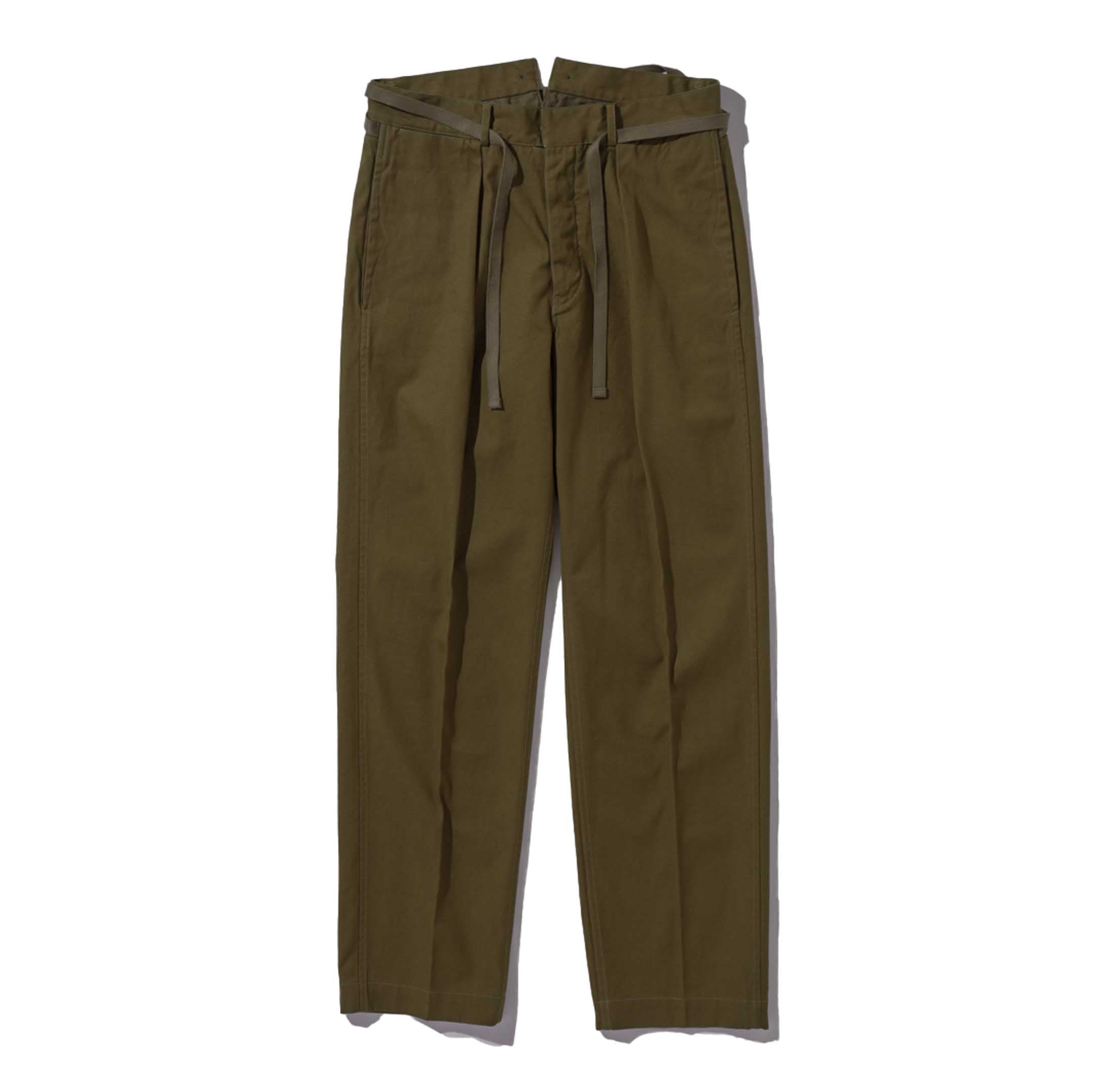 Coherence Alain Selvedge Yacht Canvas Saguaro-Trousers-Clutch Cafe