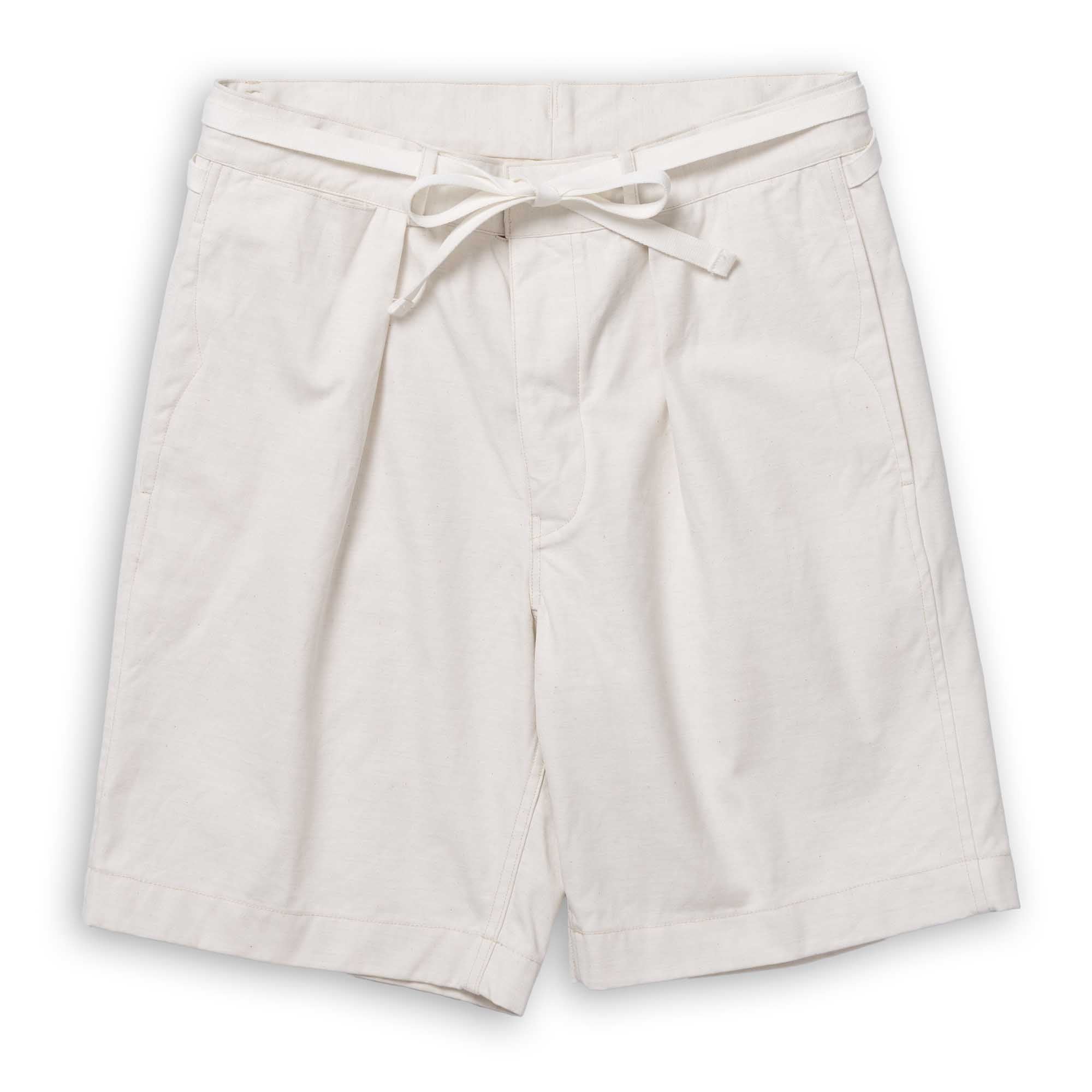 Coherence Alain Shorts Selvedge Yacht Canvas B. White-Shorts-Clutch Cafe