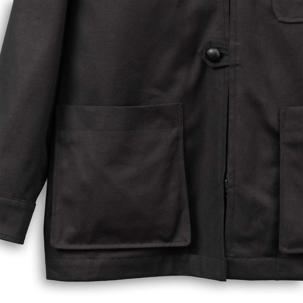 Coherence Birks-FLB Yacht Canvas Black-Jacket-Clutch Cafe