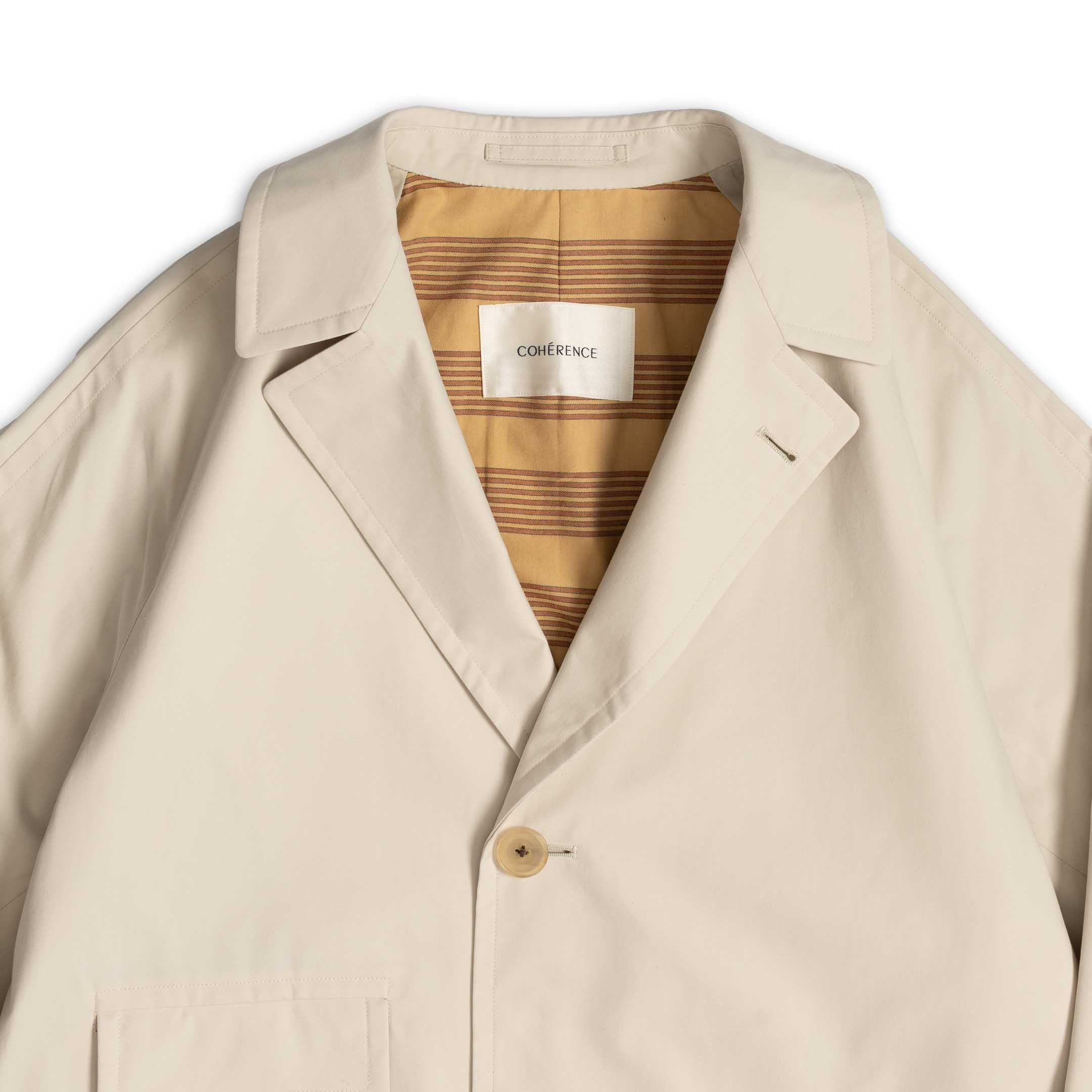 Coherence Corb II Coat Oyster-Coat-Clutch Cafe