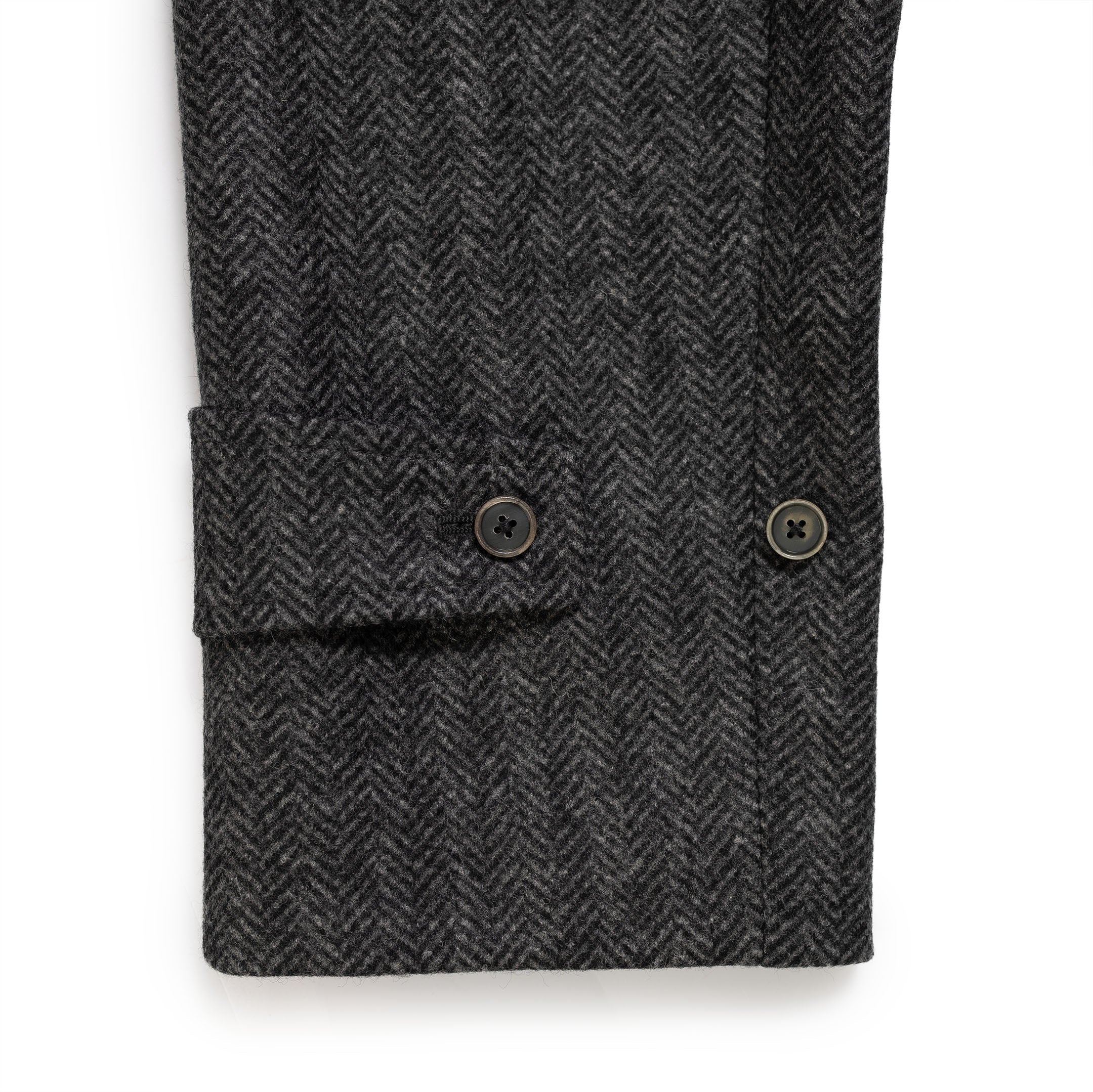 Coherence FouFou II Chevron Tweed Jersey Grey-coat-Clutch Cafe