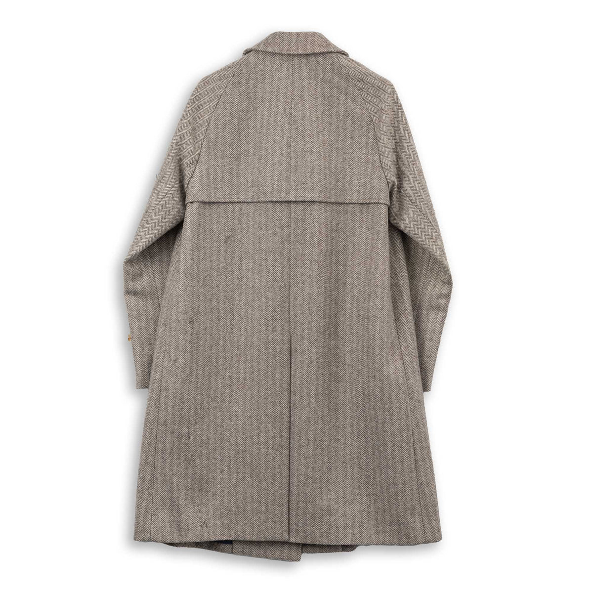 Coherence FouFou II Coat Tweed Jersey Chevron L. Beige-coat-Clutch Cafe