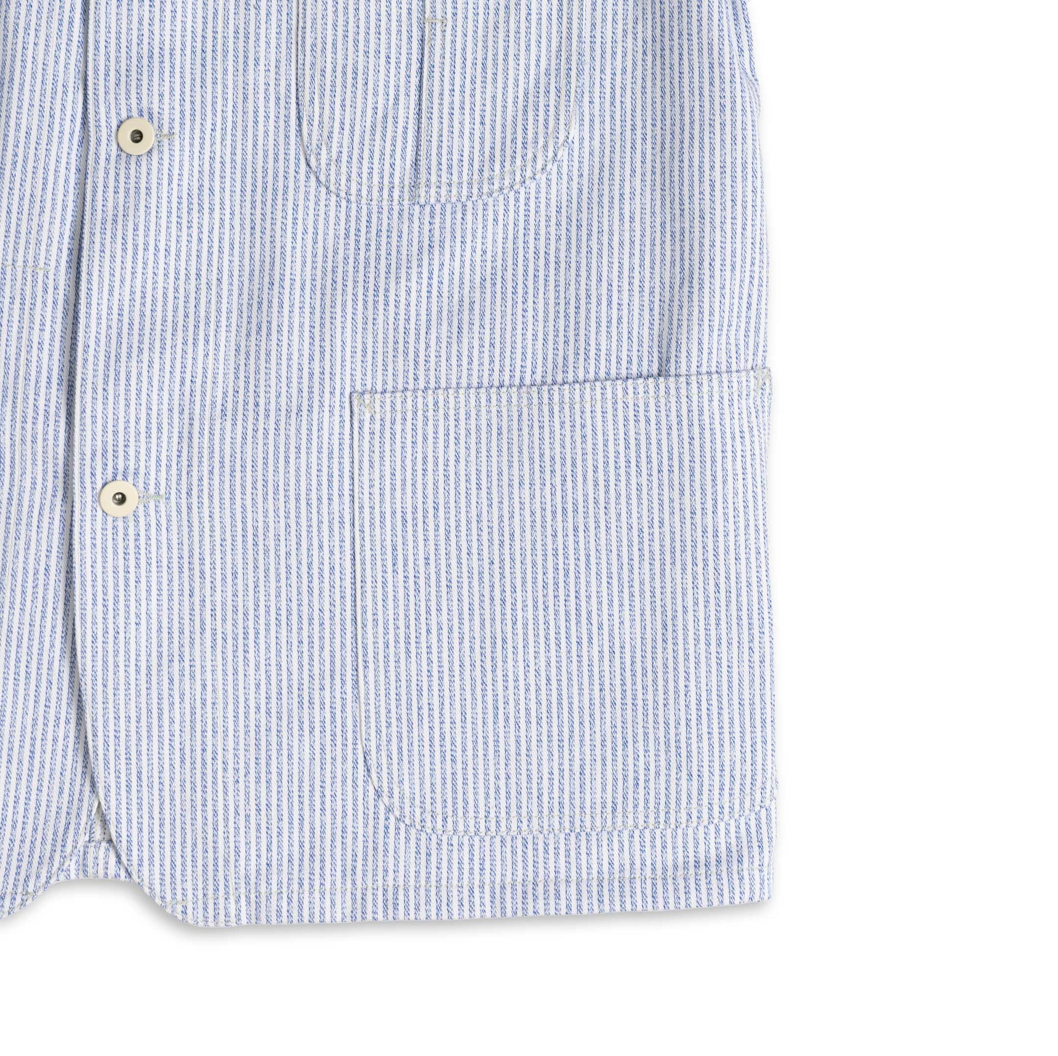 Coherence Jackson Jaspe Striped Twill Blue Stripe-Jacket-Clutch Cafe