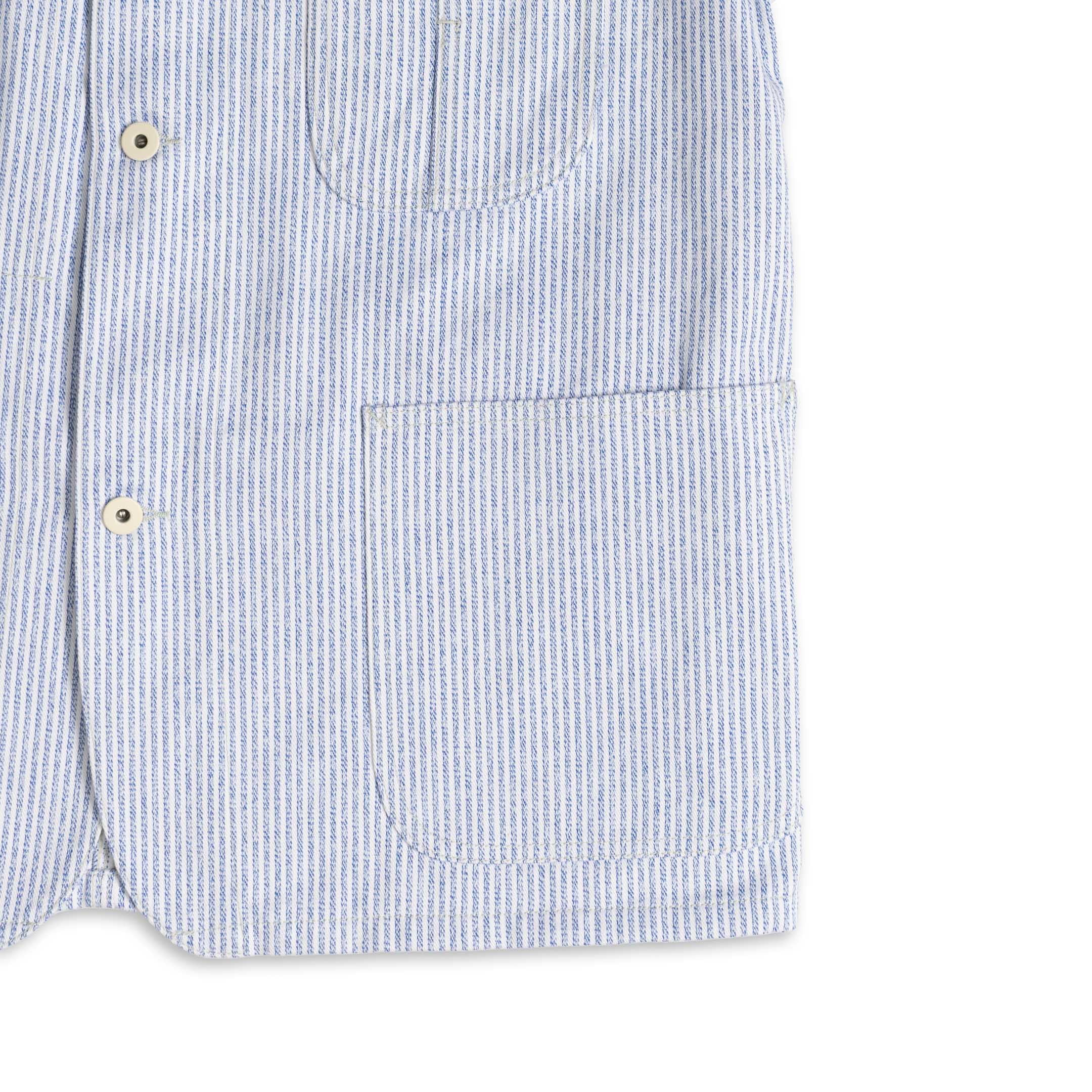 Coherence Jackson Jaspe Striped Twill Blue Stripe-Jacket-Clutch Cafe