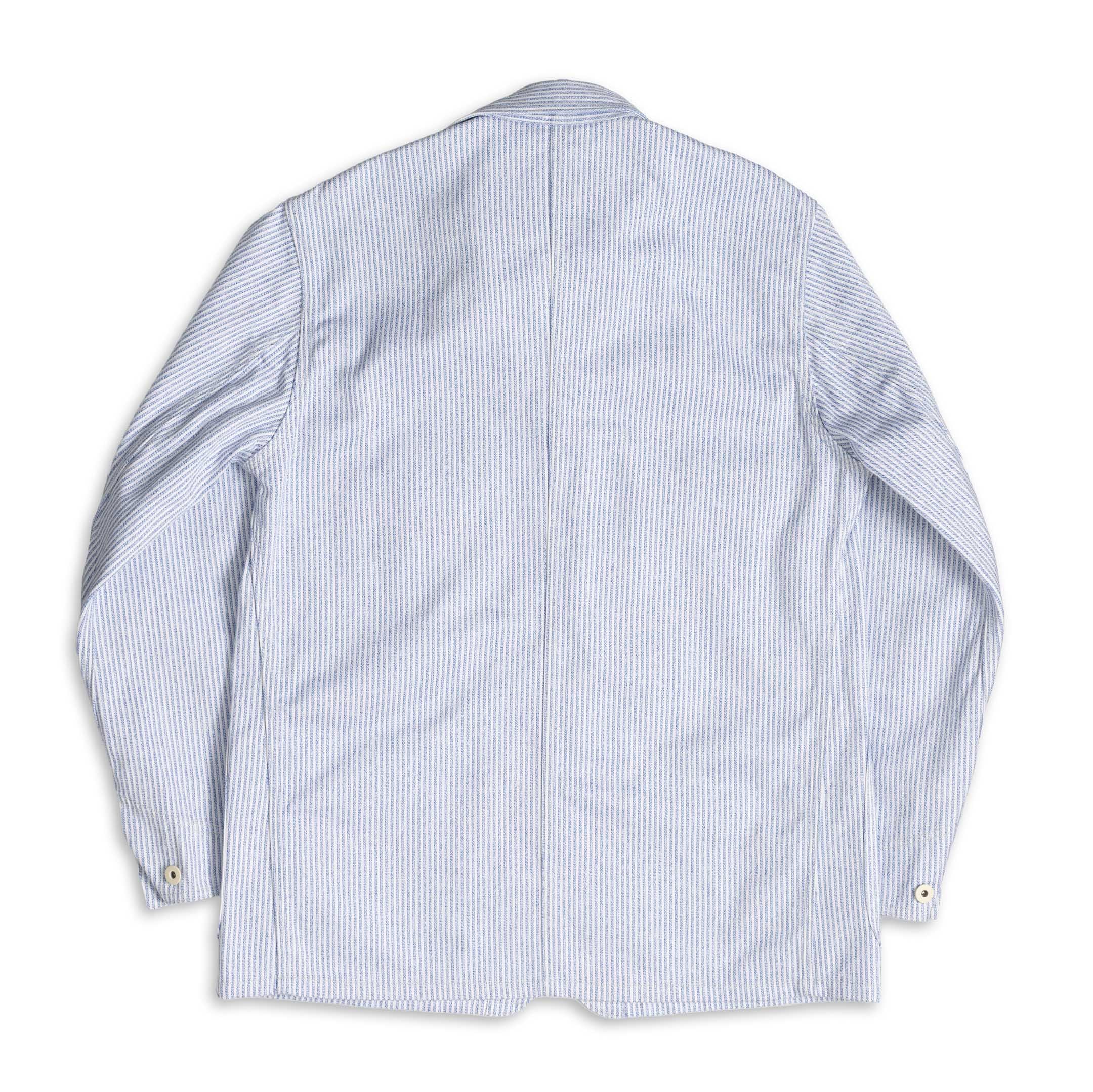 Coherence Jackson Jaspe Striped Twill Blue Stripe-Jacket-Clutch Cafe