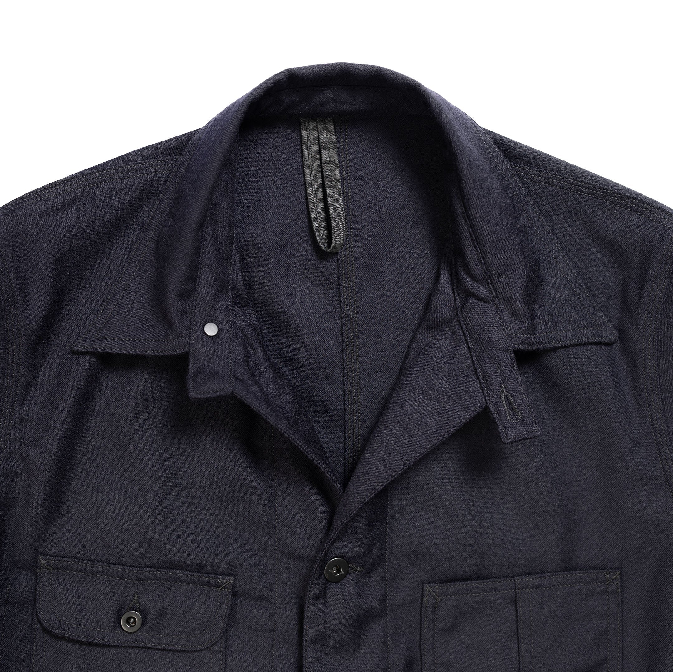 Coherence Jackson Rover Wool Twill D.Blue-Jacket-Clutch Cafe