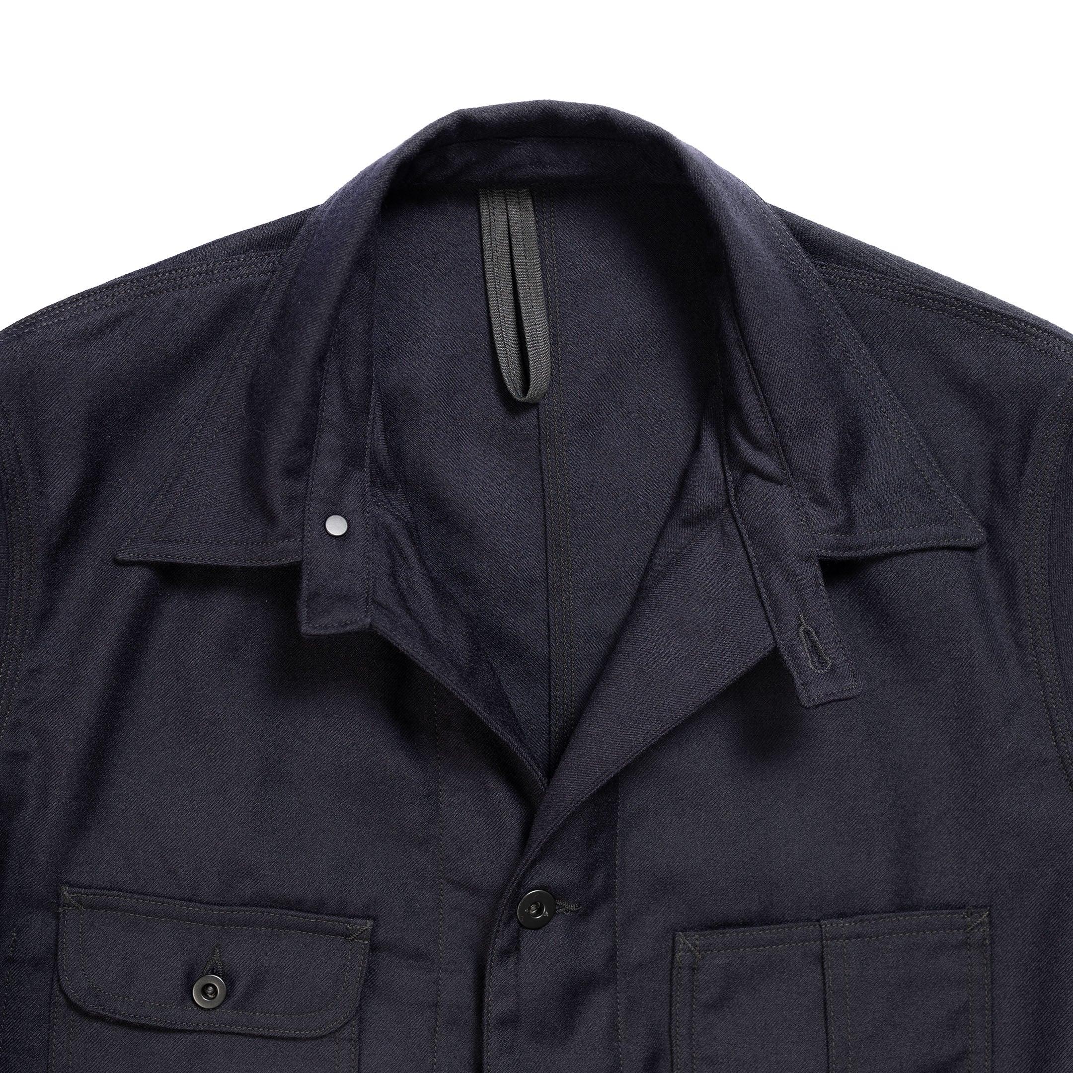 Coherence Jackson Rover Wool Twill D.Blue-Jacket-Clutch Cafe