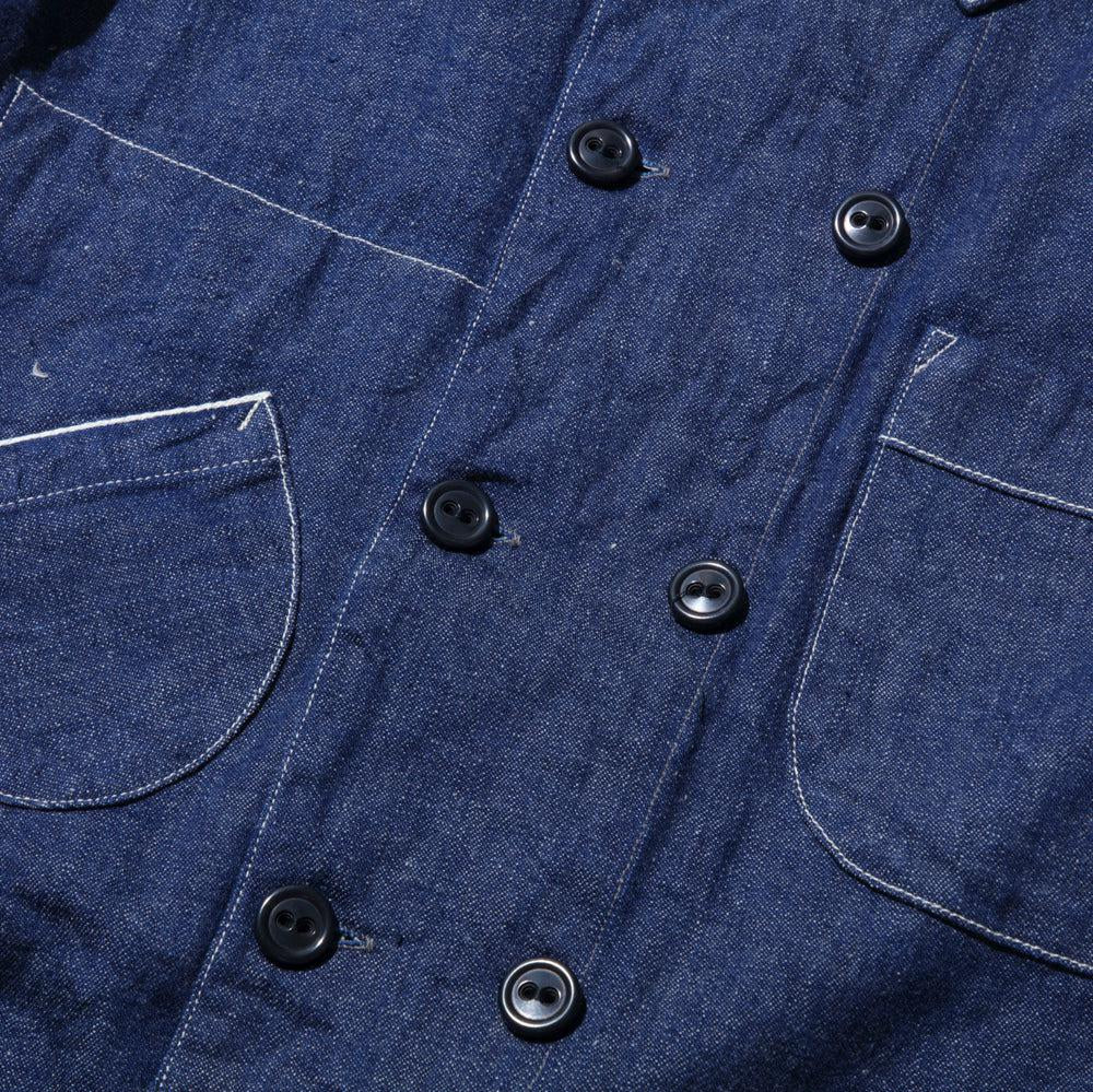 Coherence Kees 10oz Logger Selvedge Denim Jacket Indigo-Jacket-Clutch Cafe