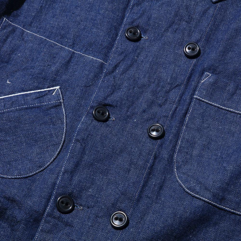 Coherence Kees 10oz Logger Selvedge Denim Jacket Indigo-Jacket-Clutch Cafe