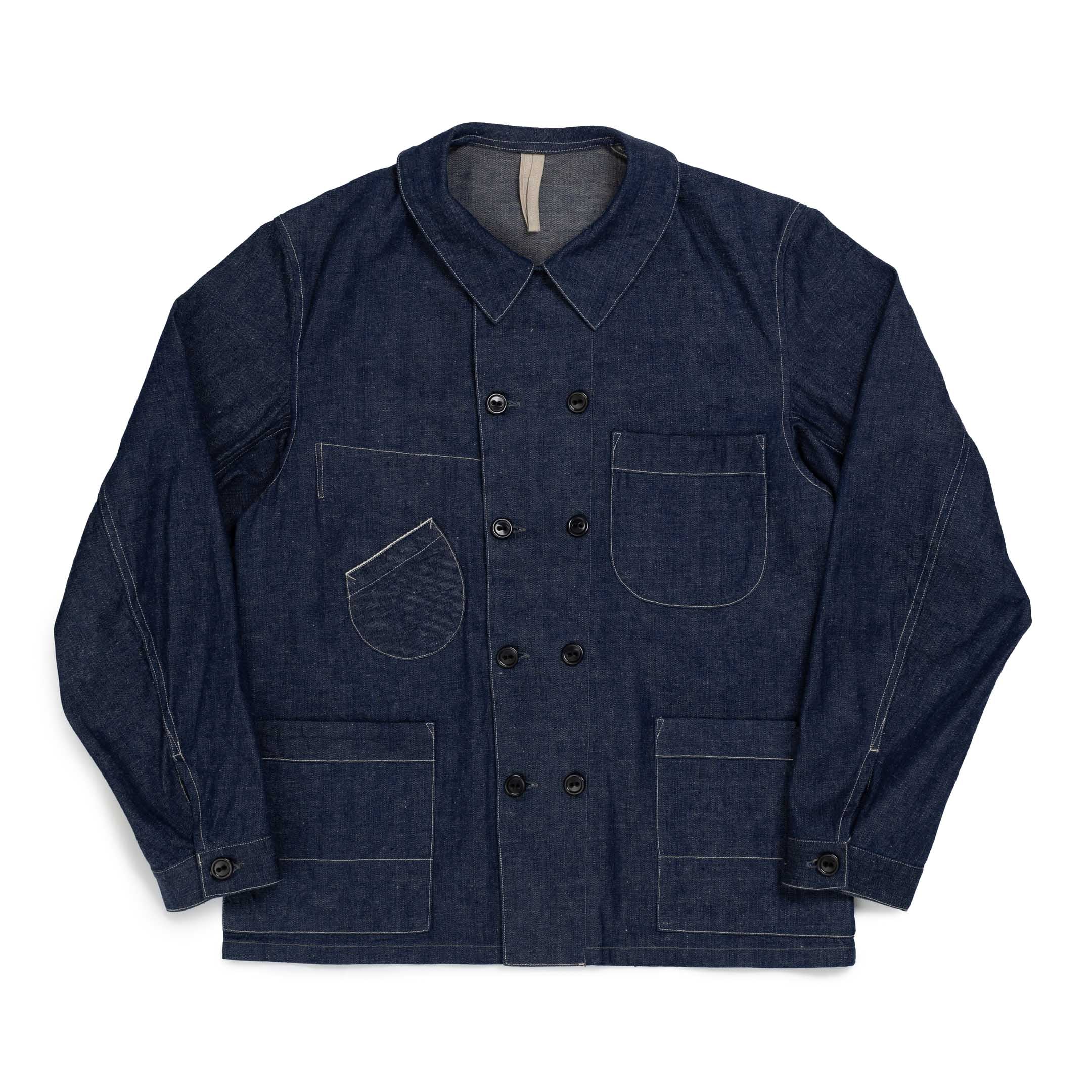 Coherence Kees 10oz Logger Selvedge Denim Jacket Indigo-Jacket-Clutch Cafe