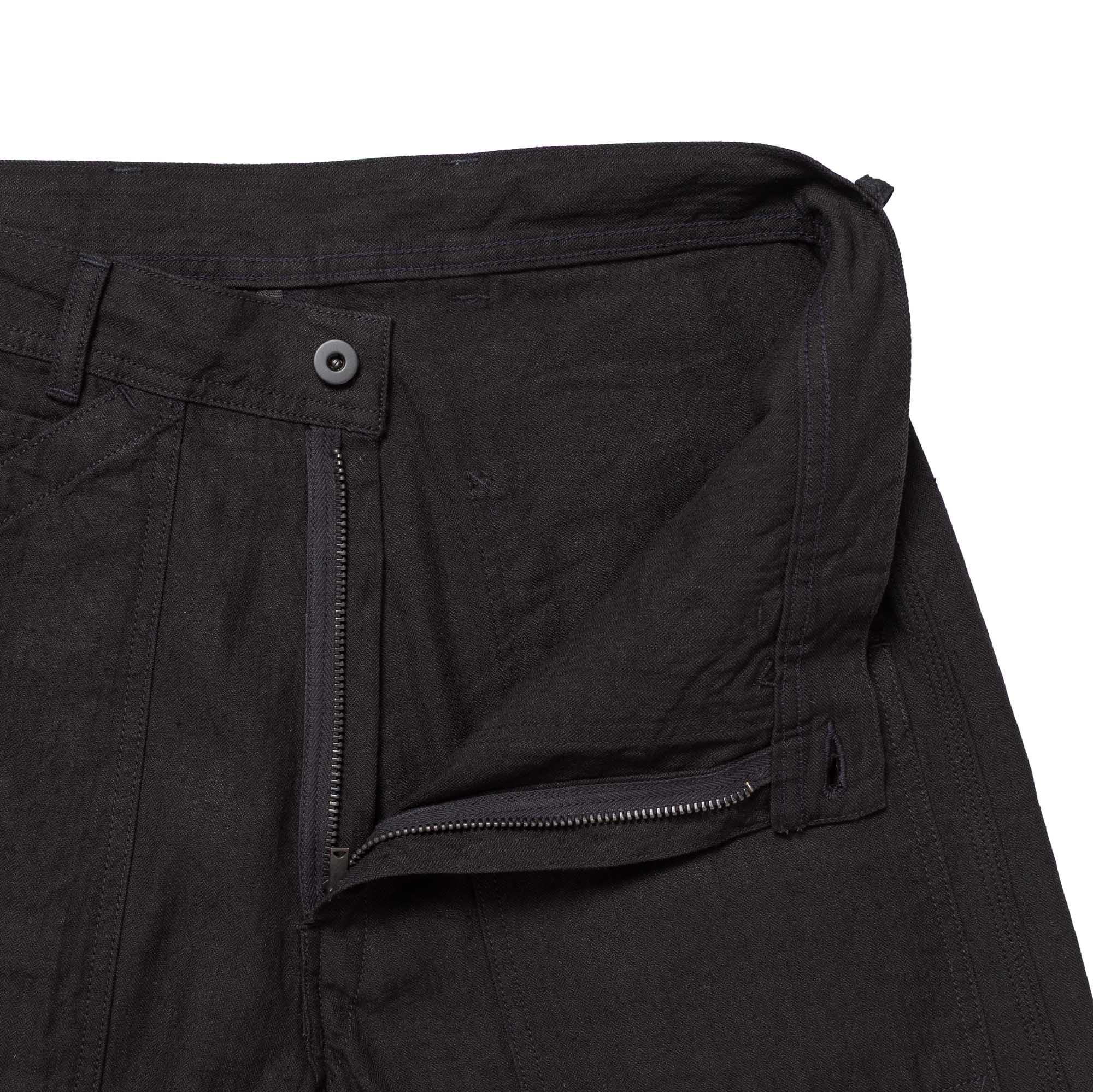 Coherence Paul Trousers Linen/Cotton Chevron Black-Trousers-Clutch Cafe