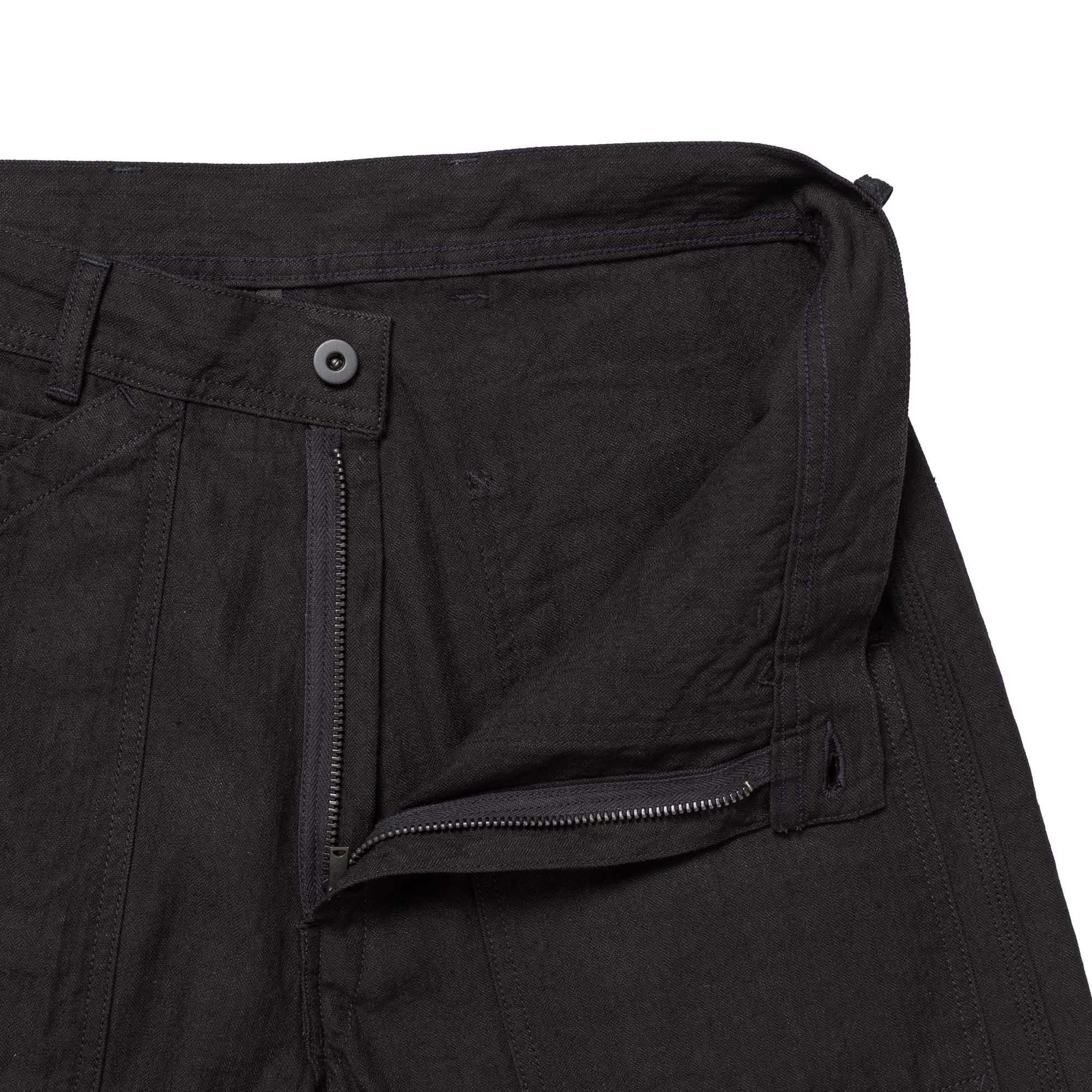 Coherence Paul Trousers Linen/Cotton Chevron Black-Trousers-Clutch Cafe