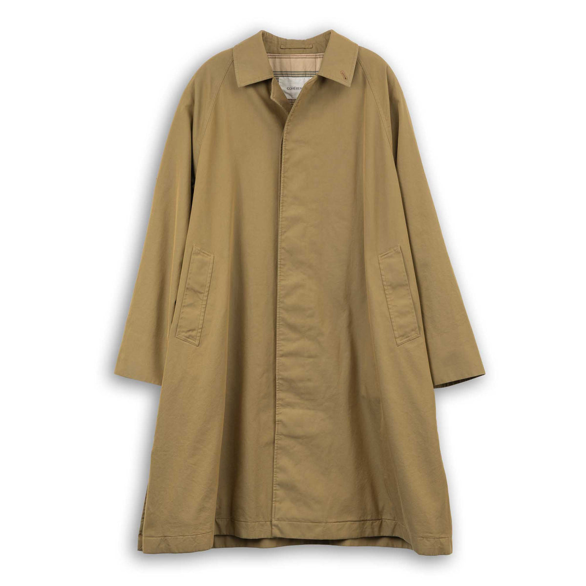 Coherence Ruiz FLC D. Beige-coat-Clutch Cafe