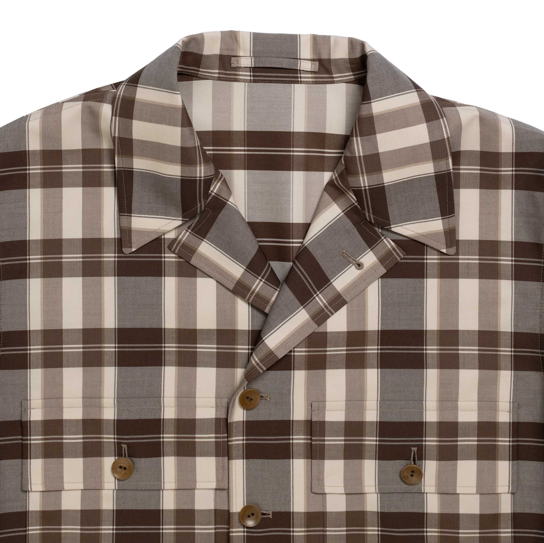 Coherence Vernon-D Antique Wool Gabardine Beige-Coat-Clutch Cafe