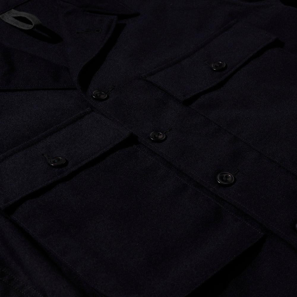 Coherence Vernon-D Rover Wool Twill D.Blue-Jacket-Clutch Cafe