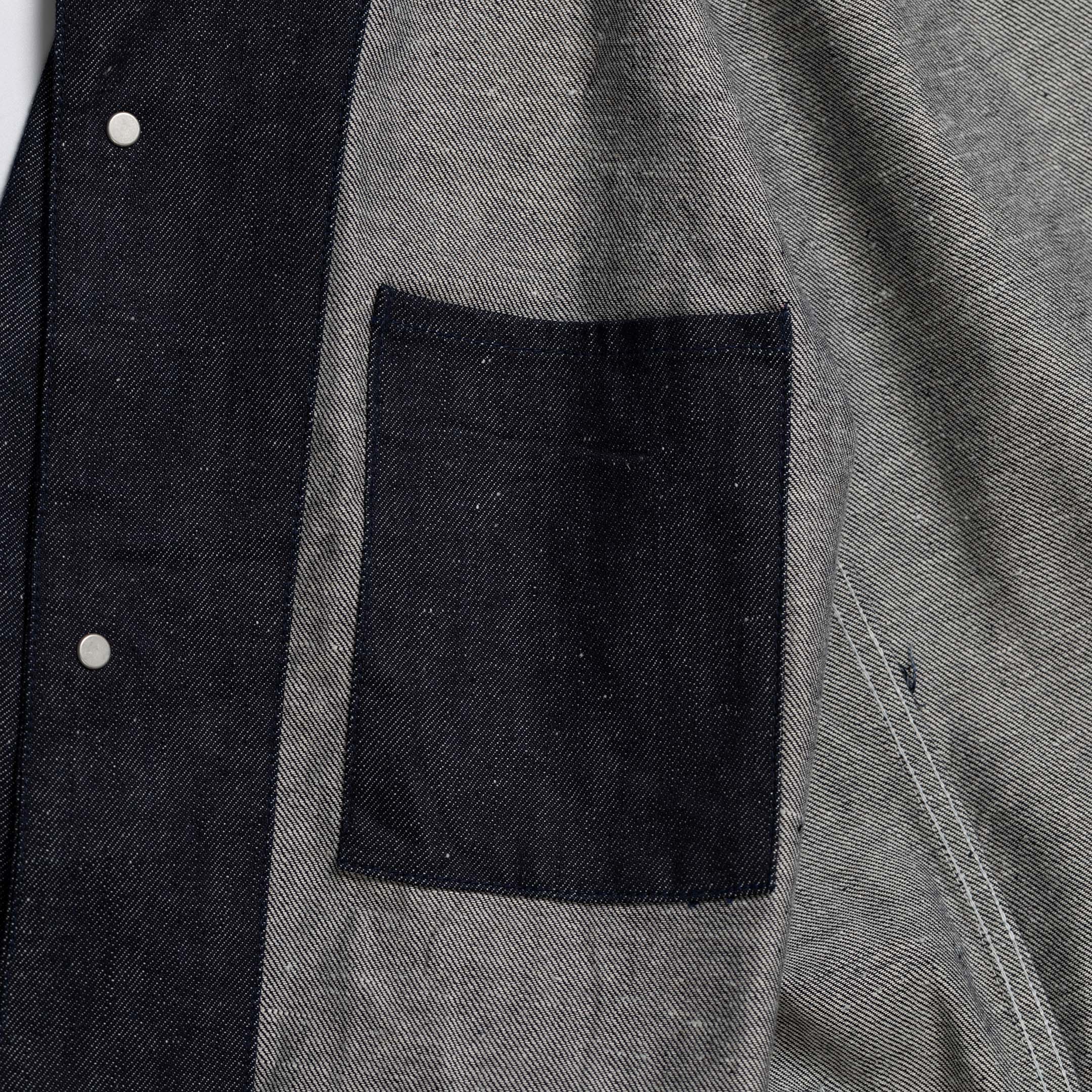 Cushman Lot. 21894 10 oz Denim Coverall-Jacket-Clutch Cafe