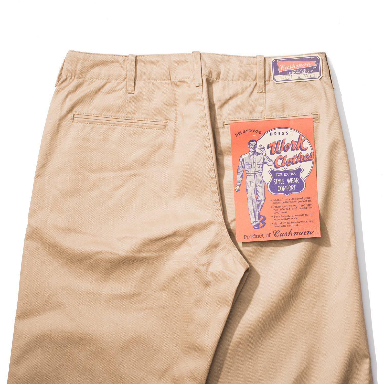 Cushman Lot 22011 '41 Model Chino-Trouser-Clutch Cafe