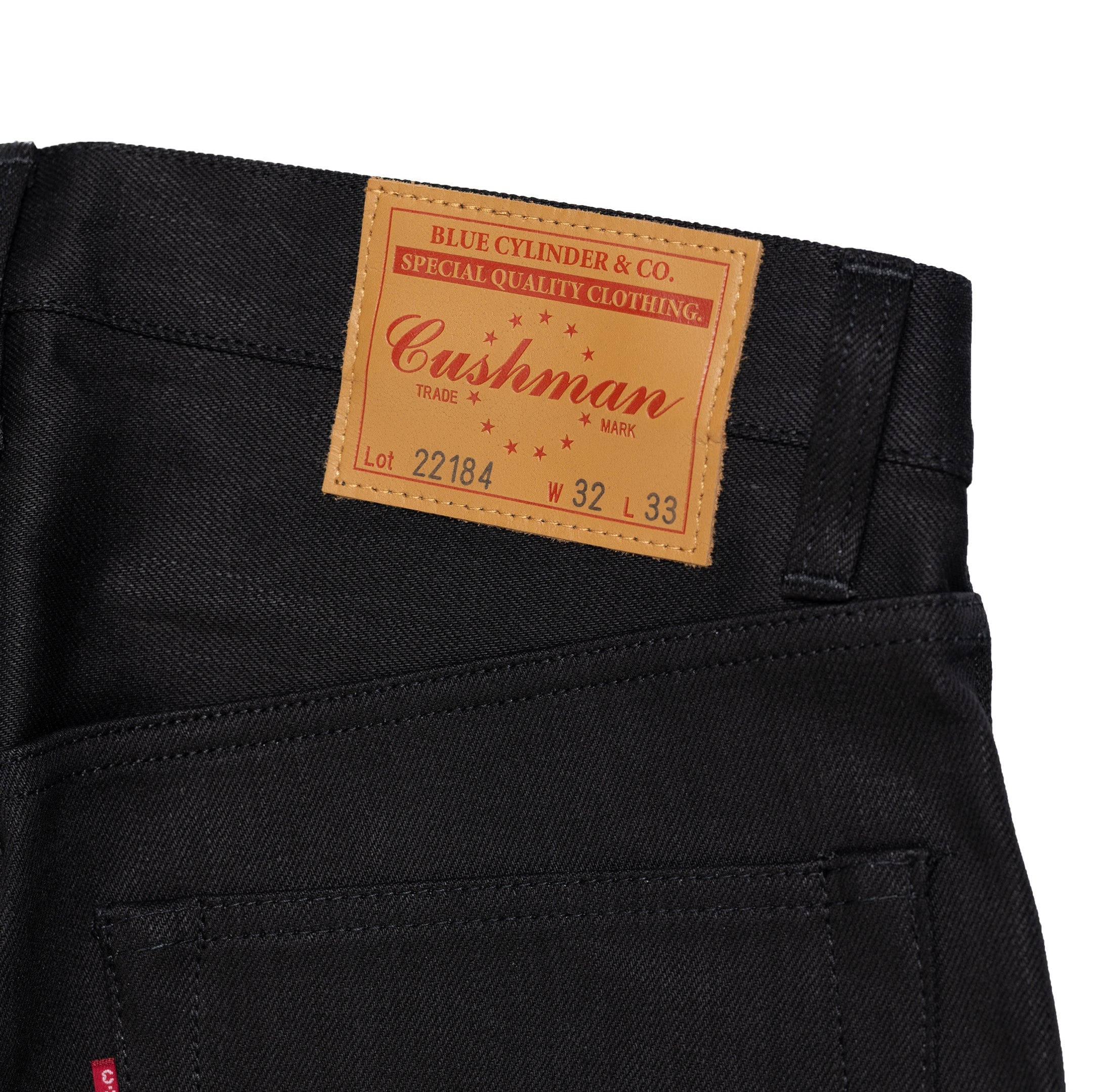 Cushman Lot. 22184 13.5 oz WW2 Model Jean Black-Jean-Clutch Cafe-selvage denim-selfedge denim
