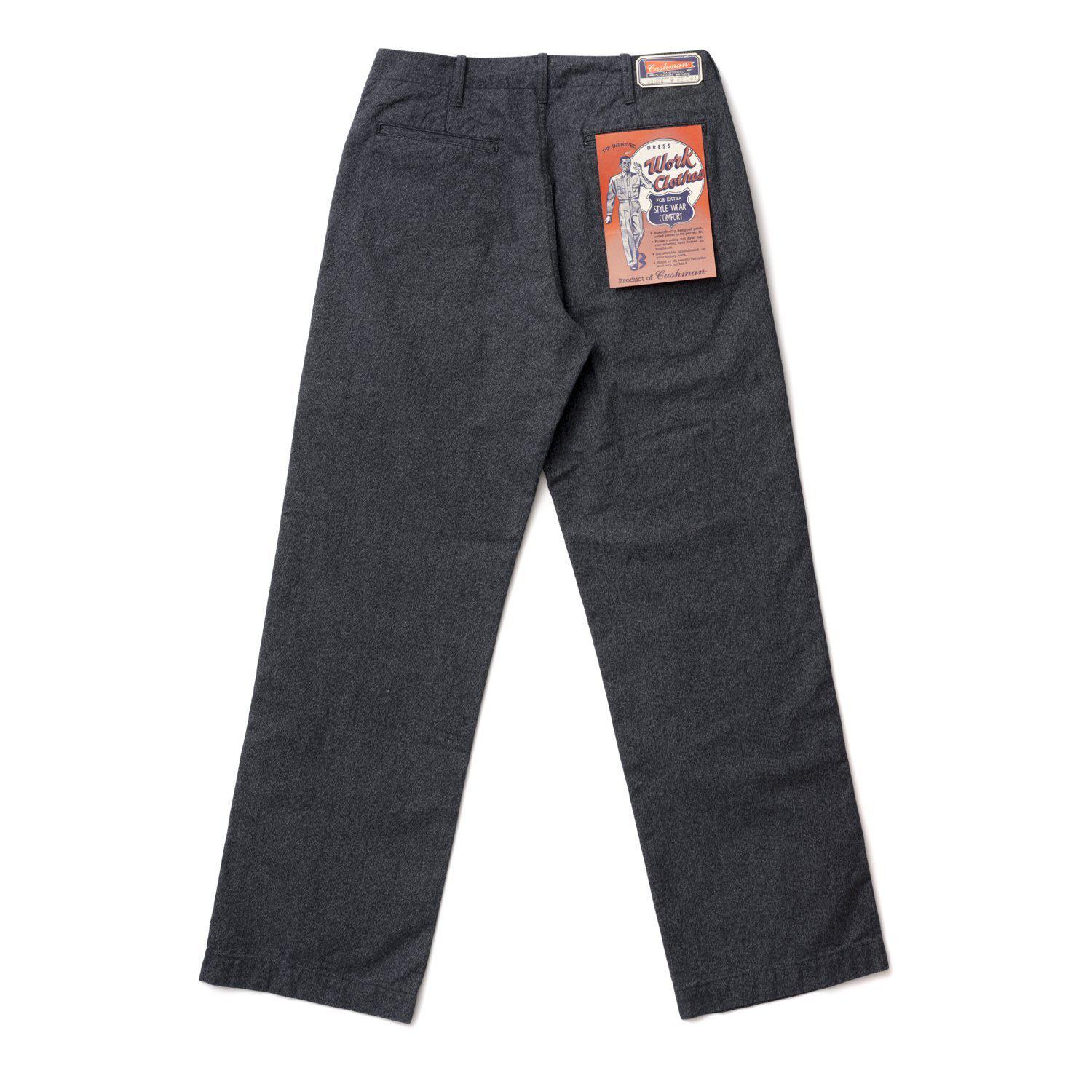 Cushman Lot 22686 Chambray Pant Salt & Pepper, Clutch Cafe London