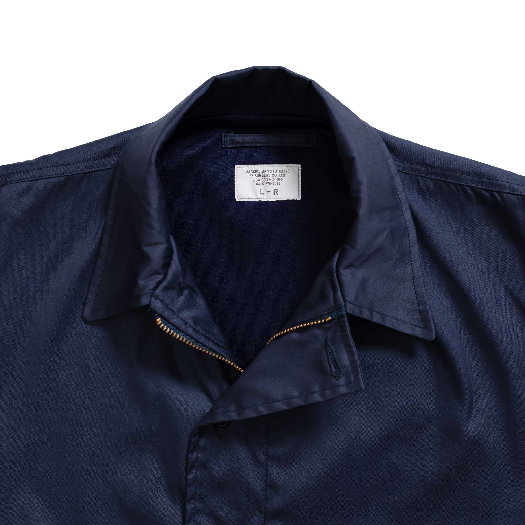 Der Sammler 1972 USN Utility Jacket Vintage Poplin Navy-Jacket-Clutch Cafe