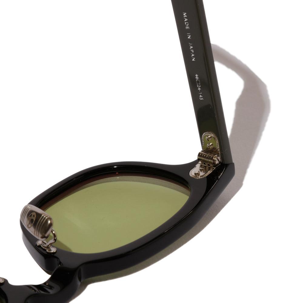 Digna Classic × Lightning #995EX "Jimmy" - Black × Grey (Green Lens)-Sunglasses-Clutch Cafe