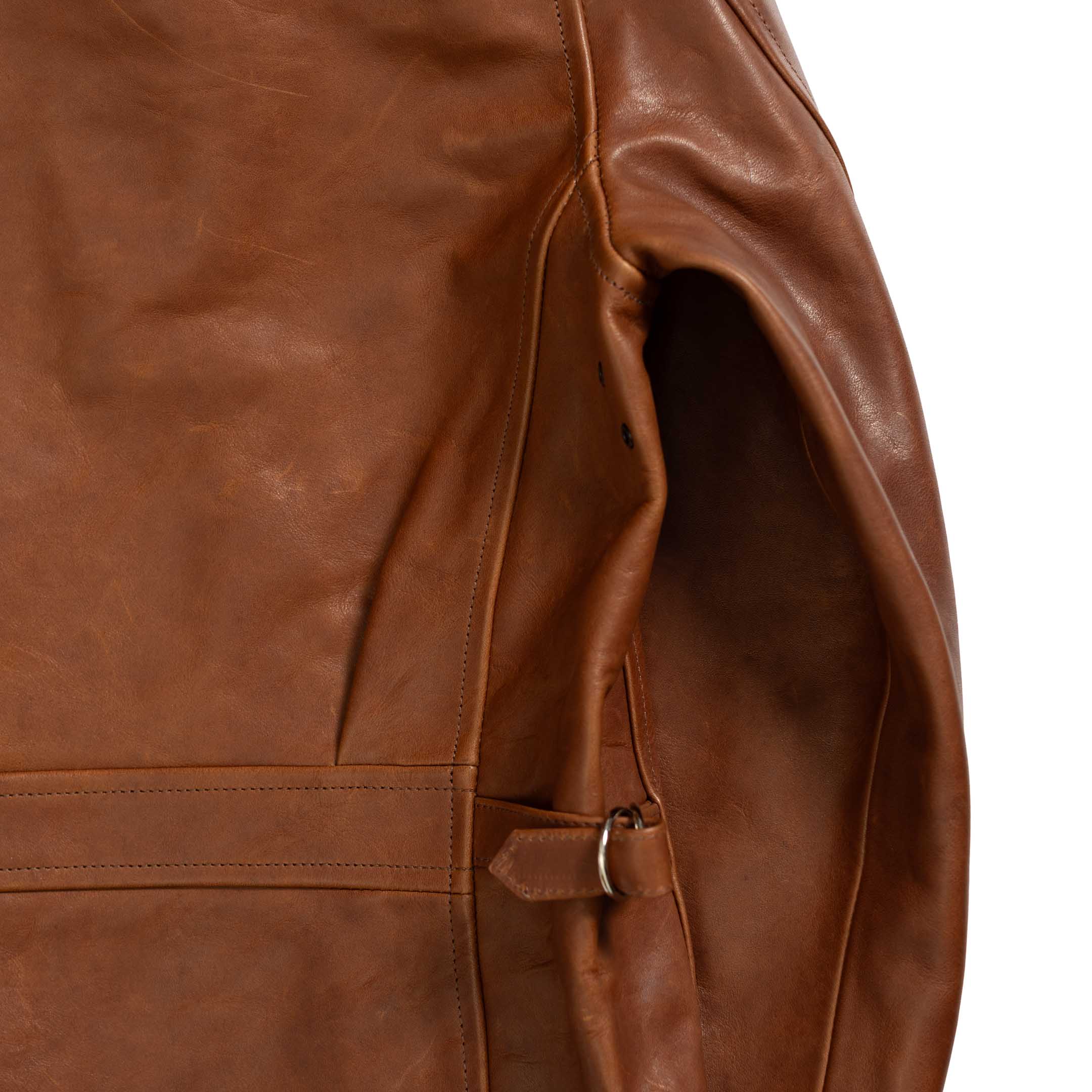 Fine Creek Leathers 'Top Field' Horsehide Leather Jacket Brown-Leather Jacket-Clutch Cafe