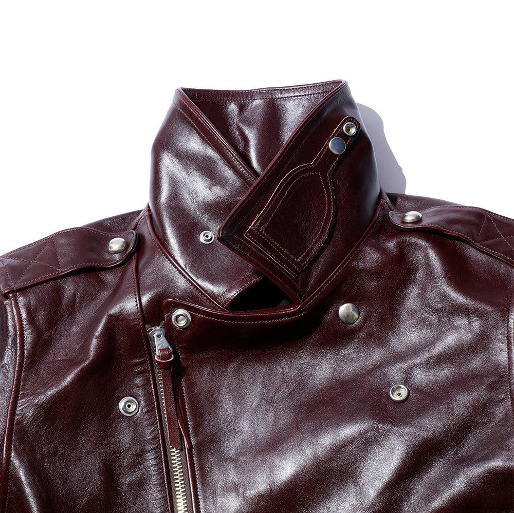Fountain Head Leathers Beta Horsehide Leather Jacket Brown-Leather Jacket-Clutch Cafe