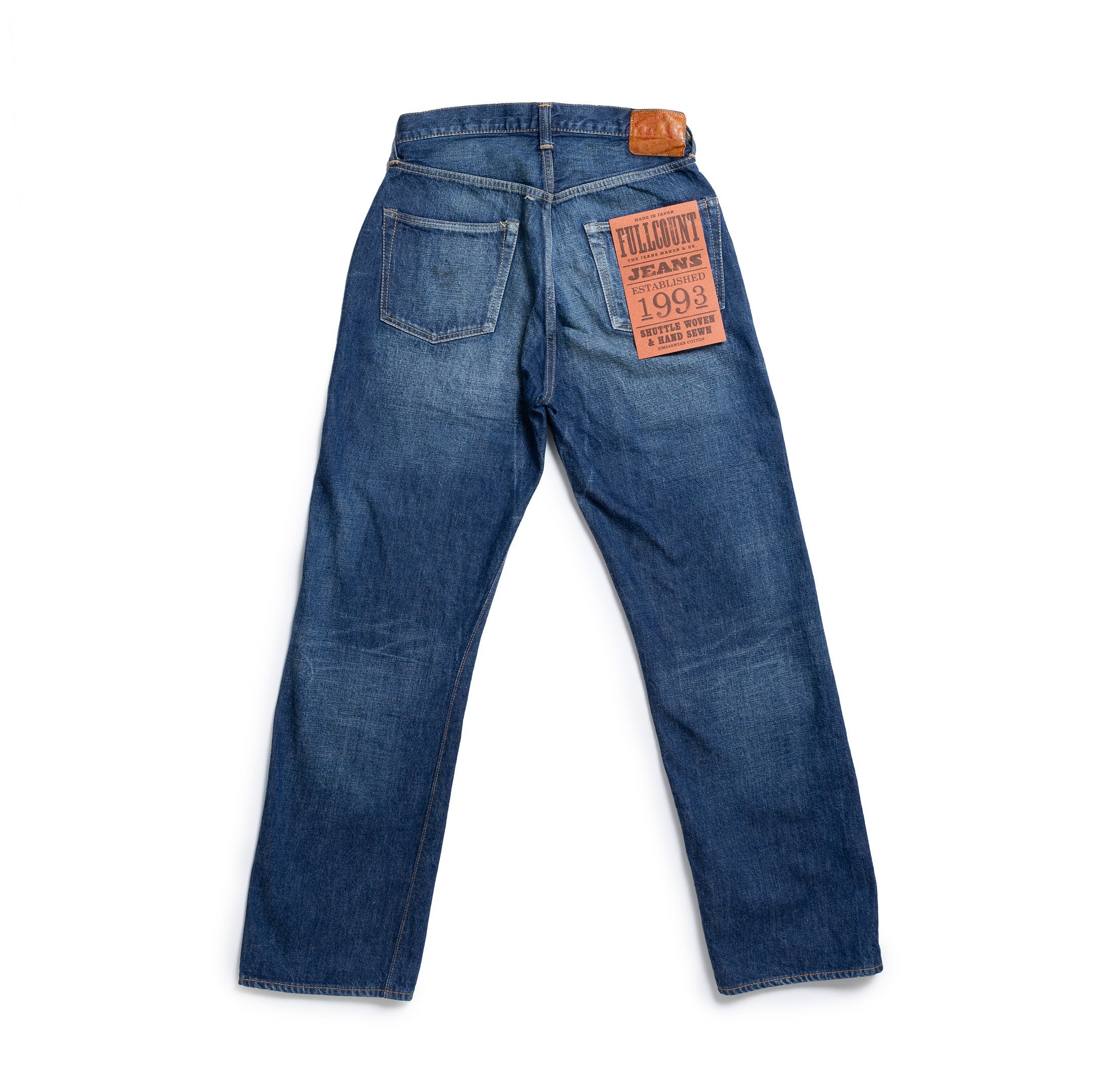 Full Count 1344-0105 More Than Real Jean-Jean-Clutch Cafe-selvage denim-selfedge denim