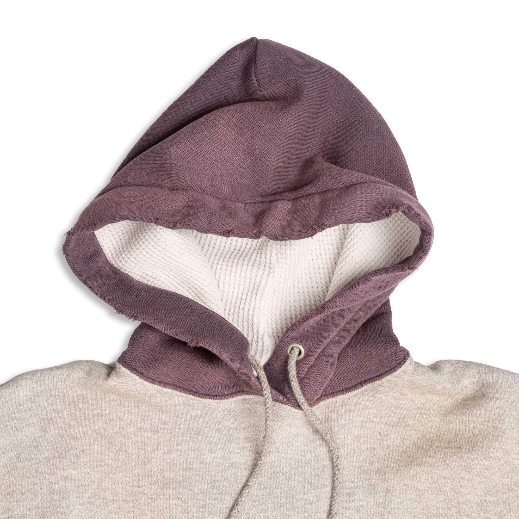 Full Count Double Face Hooded Sweatshirt VF Grey/Egg-Hooded Sweatshirt-Clutch Cafe