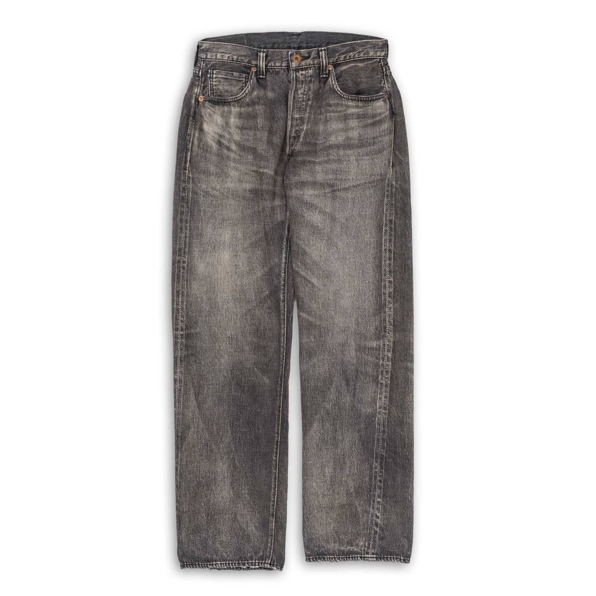Full Count S0105 WWII Model 11.5oz Black Denim Jeans HW 'Master Of Reality' Black-Jeans-Clutch Cafe-selvage denim-selfedge denim