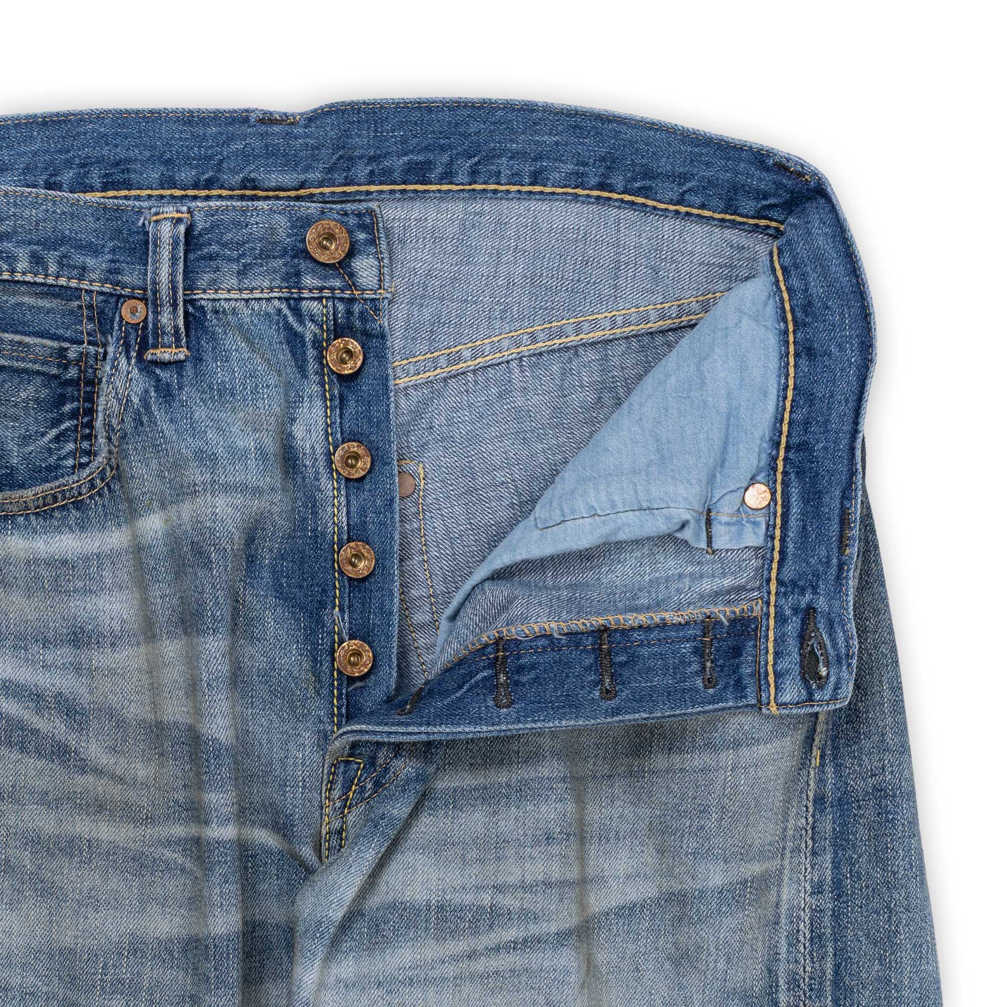 Full Count S0105 WWII Model 11.5oz Denim Jeans HW 'Master Of Reality' Indigo-Jeans-Clutch Cafe-selvage denim-selfedge denim