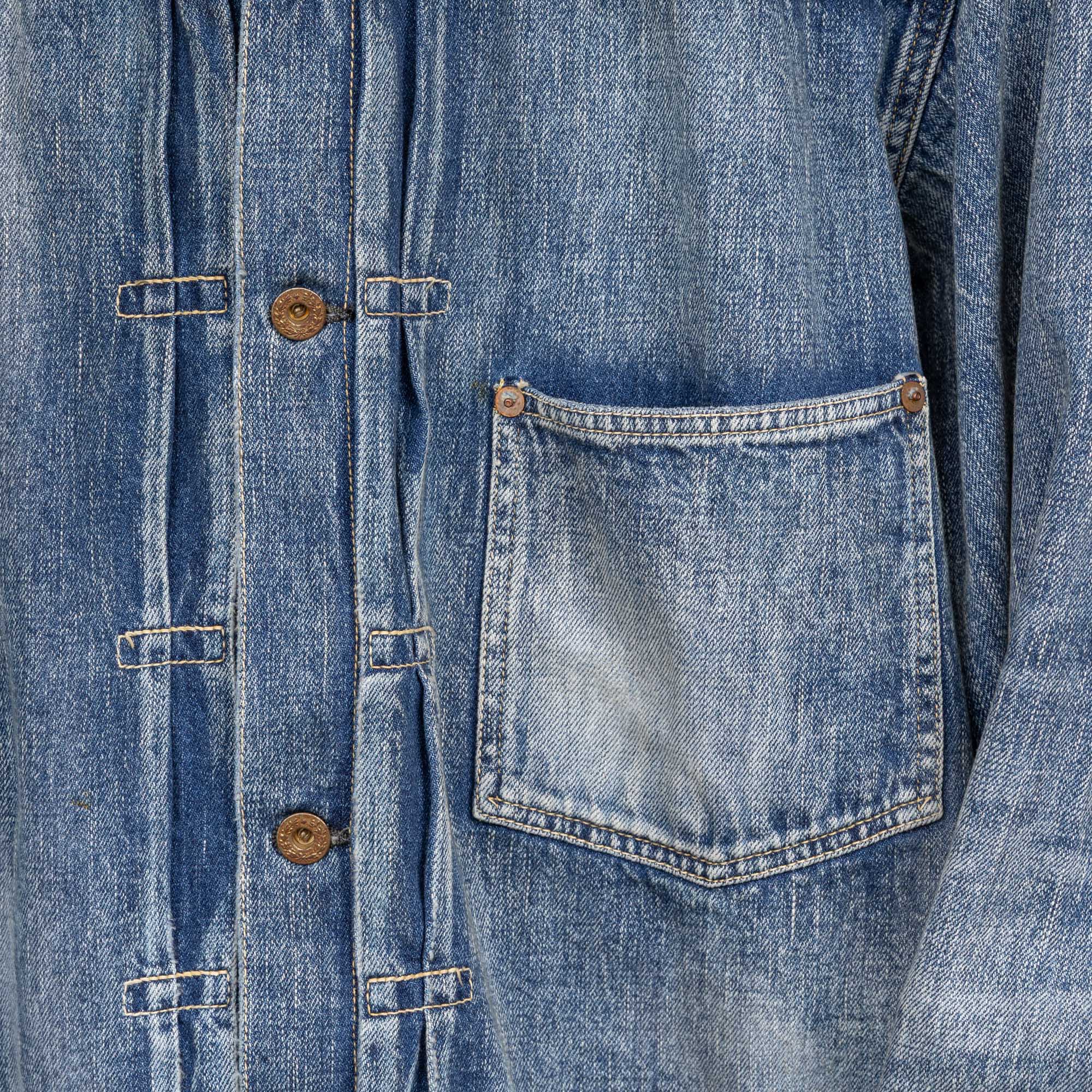 Full Count S2107 WWII Model 11.5oz Denim Jacket HW 'Master Of Reality' Indigo-Clutch Cafe