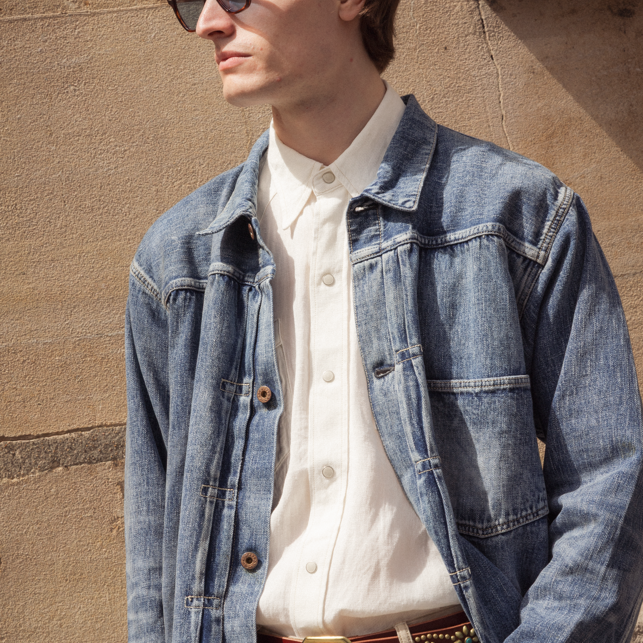 Full Count S2107 WWII Model 11.5oz Denim Jacket HW 'Master Of Reality' Indigo-Clutch Cafe
