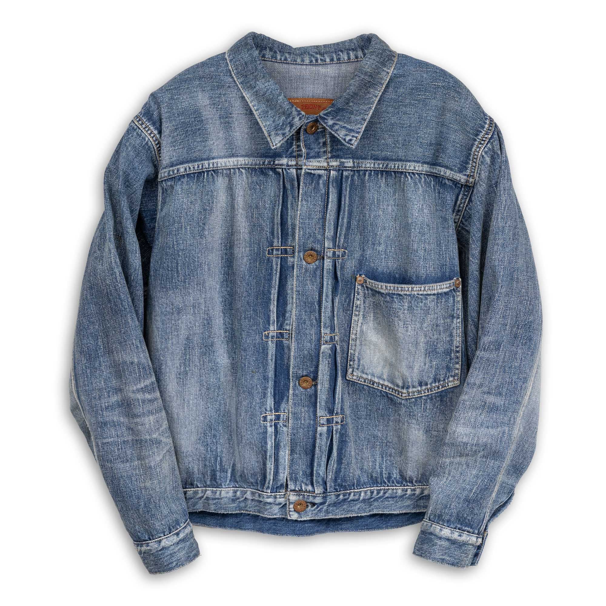 Full Count S2107 WWII Model 11.5oz Denim Jacket HW 'Master Of Reality' Indigo-Clutch Cafe