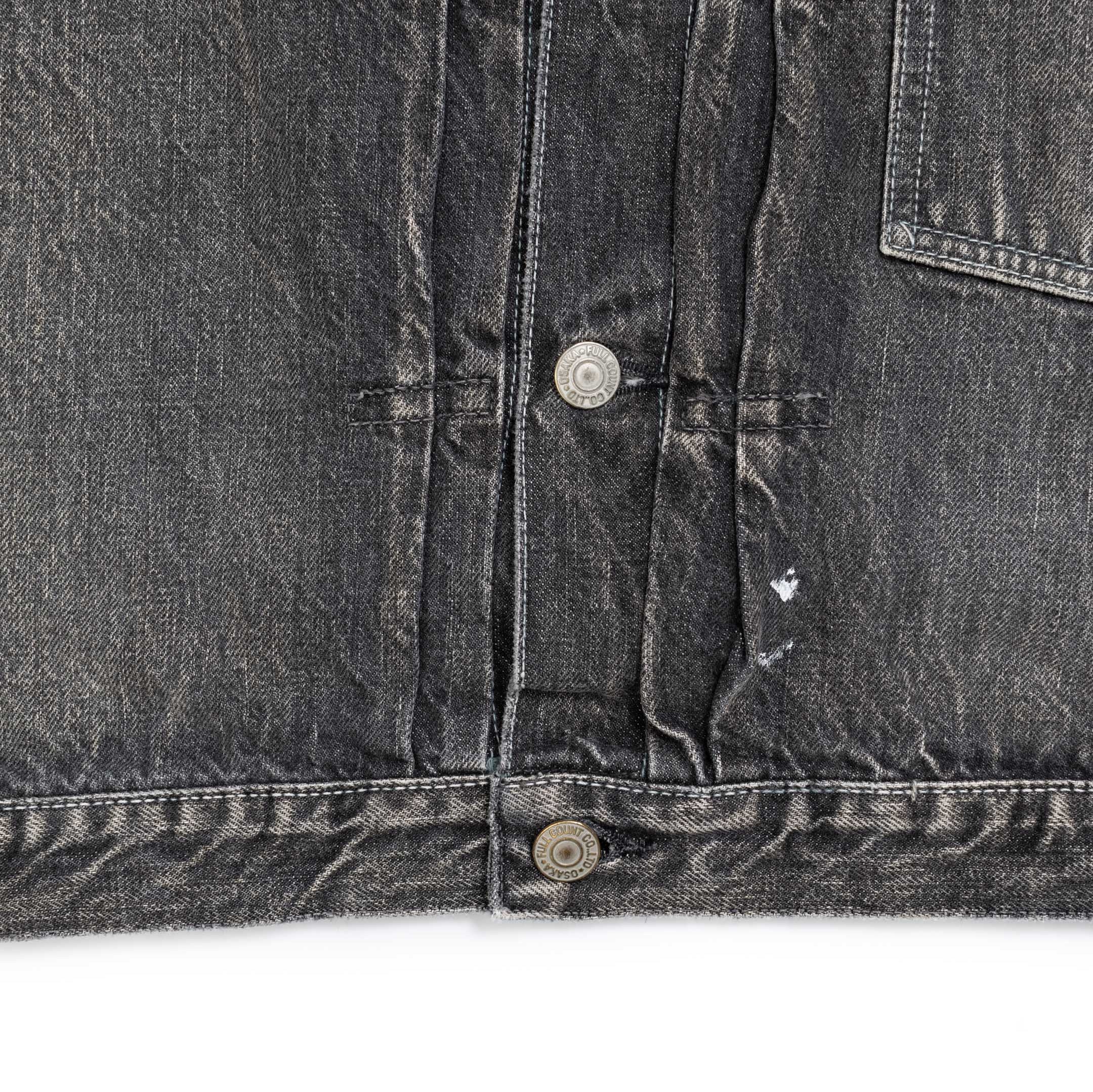 Full Count Type 1 Denim Jacket Dartford Black-Denim Jacket-Clutch Cafe