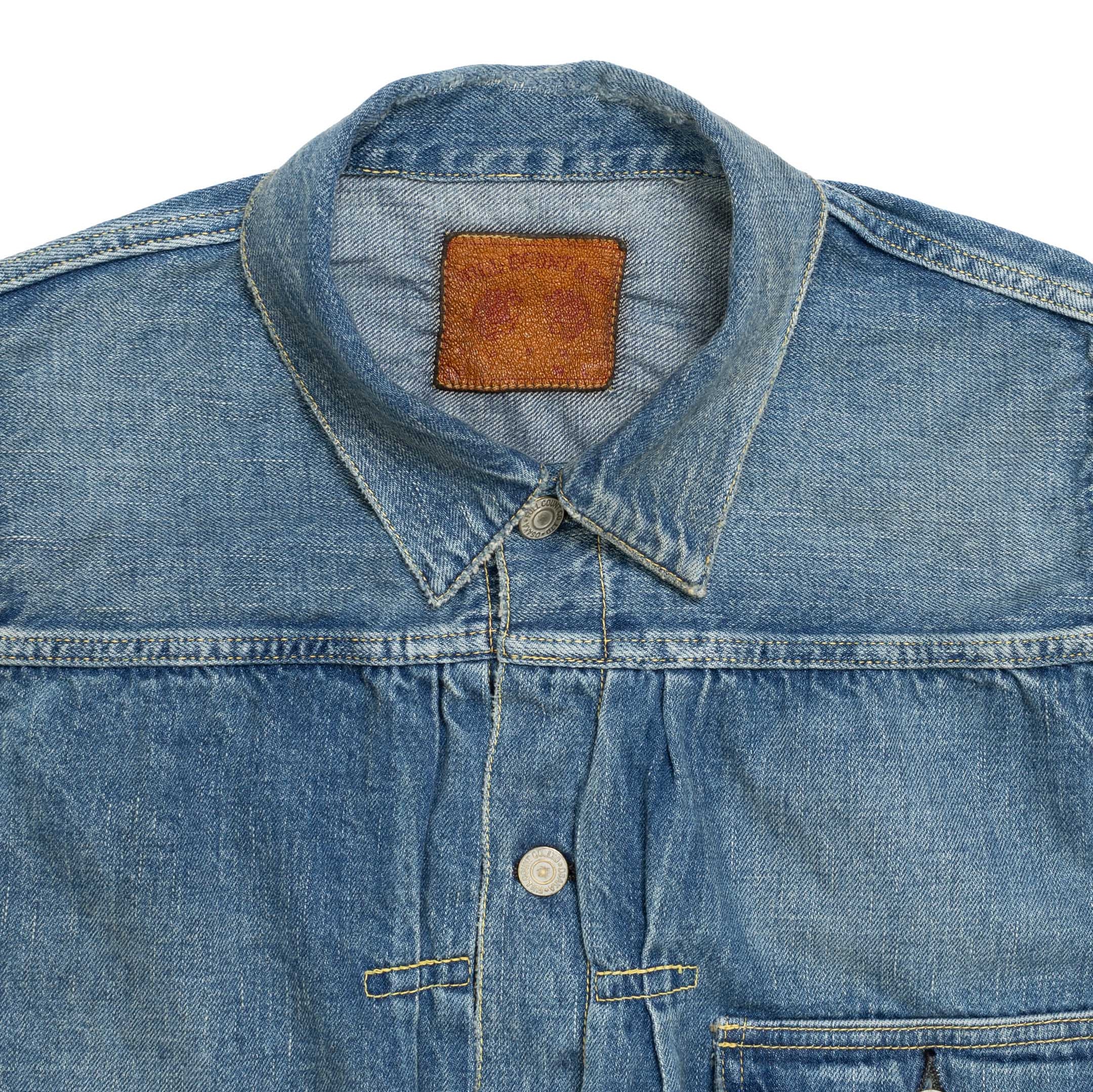 Full Count Type 1 Denim Jacket Dartford 'Super Smooth'-denim jacket-Clutch Cafe