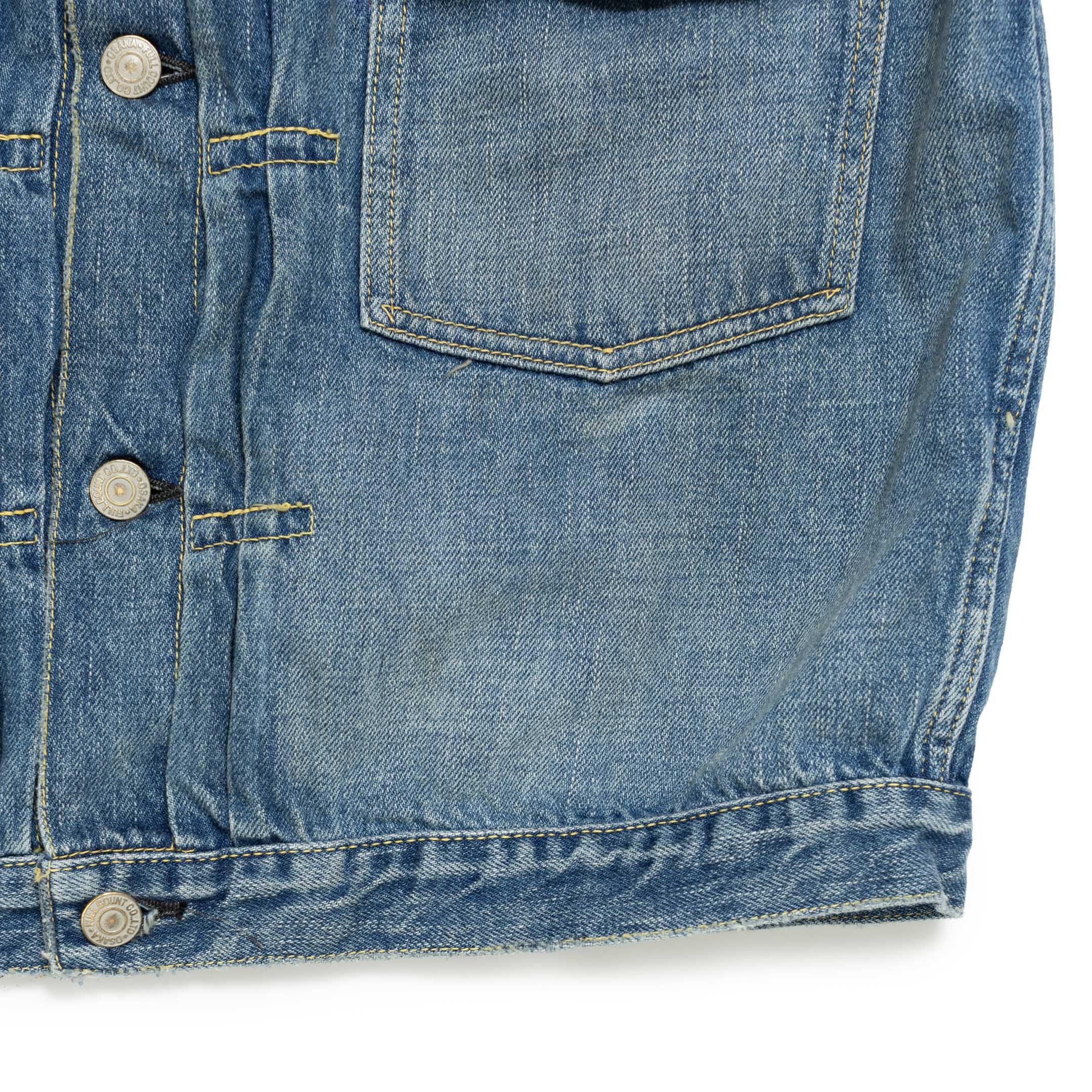 Full Count Type 1 Denim Jacket Dartford 'Super Smooth'-denim jacket-Clutch Cafe