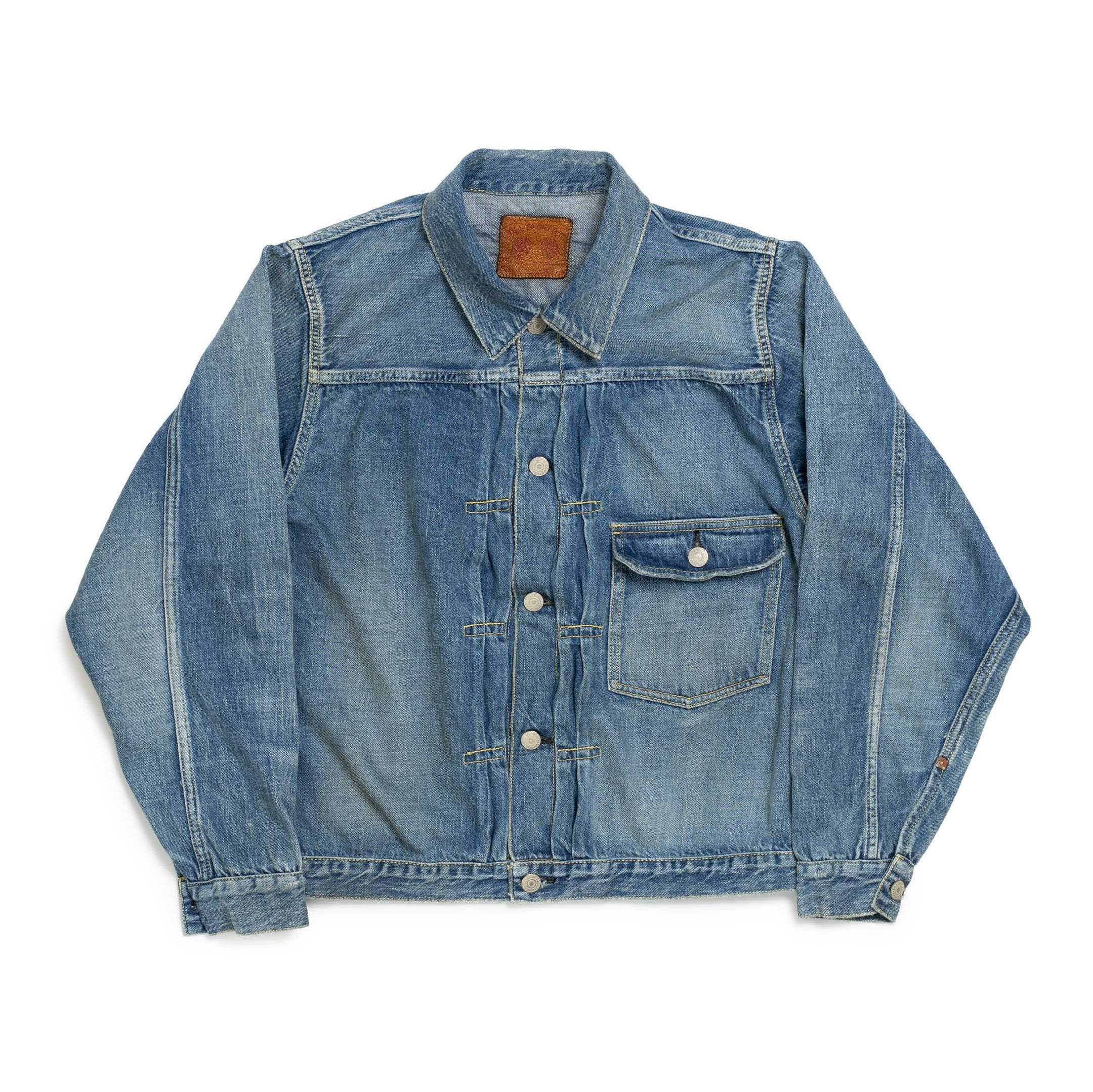 Full Count Type 1 Denim Jacket Dartford 'Super Smooth'-denim jacket-Clutch Cafe