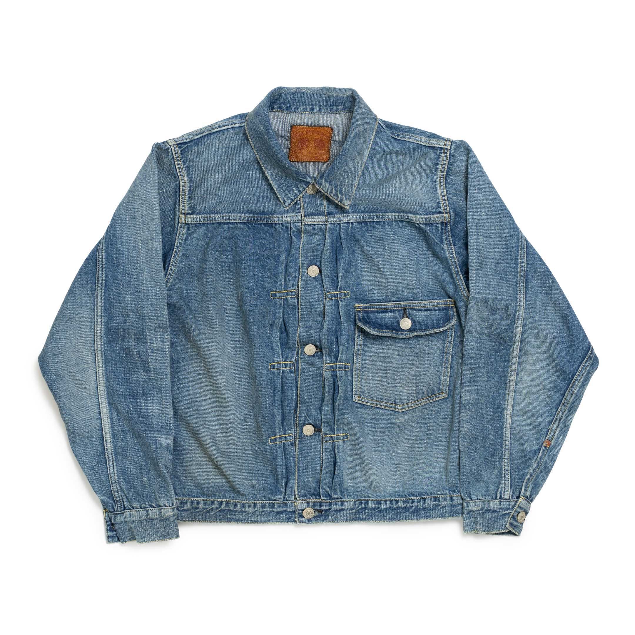 Full Count Type 1 Denim Jacket Dartford 'Super Smooth'-denim jacket-Clutch Cafe