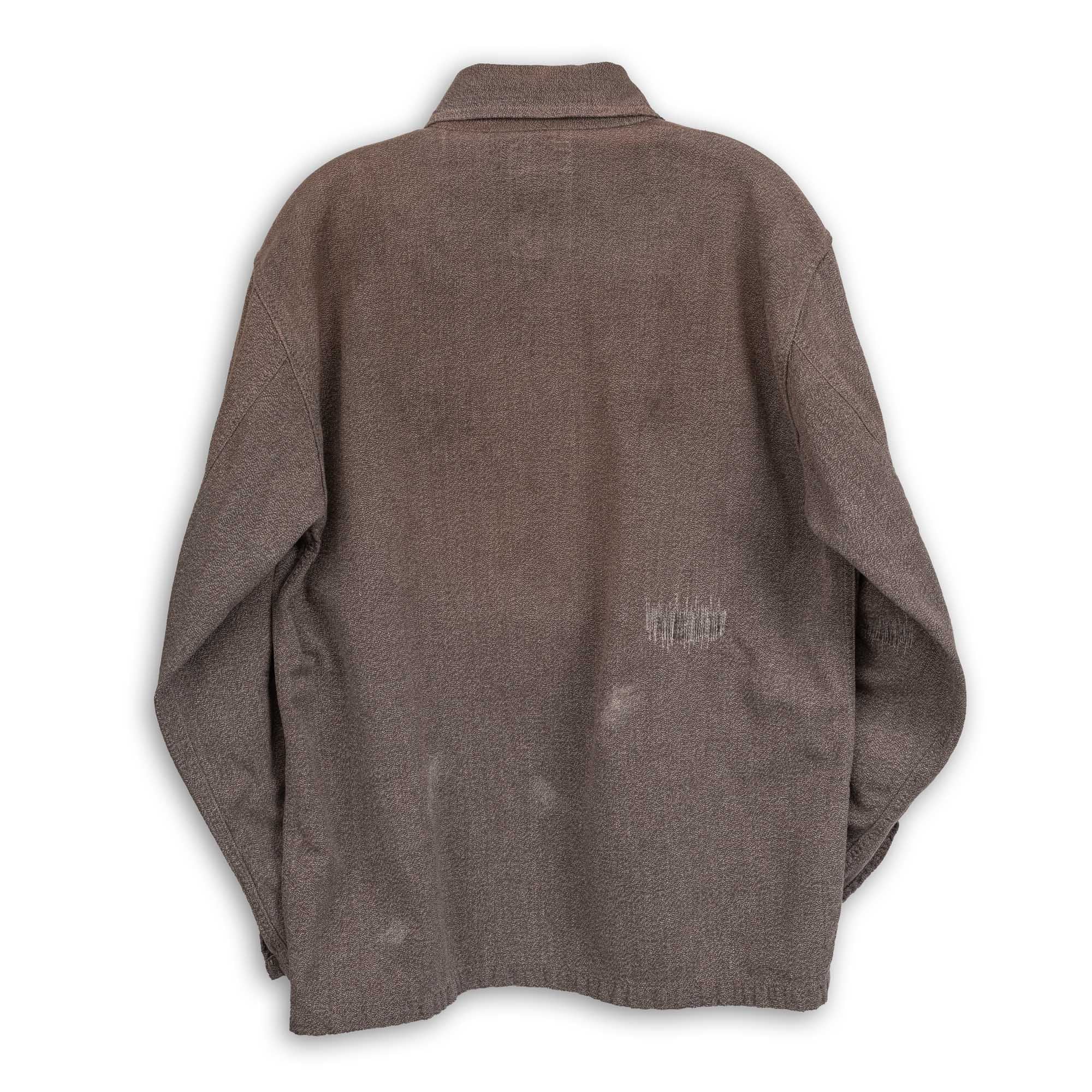 Full Count US Army Covert Chambray Pullover Shirt VE (Vintage Effect) Black-Shirt-Clutch Cafe