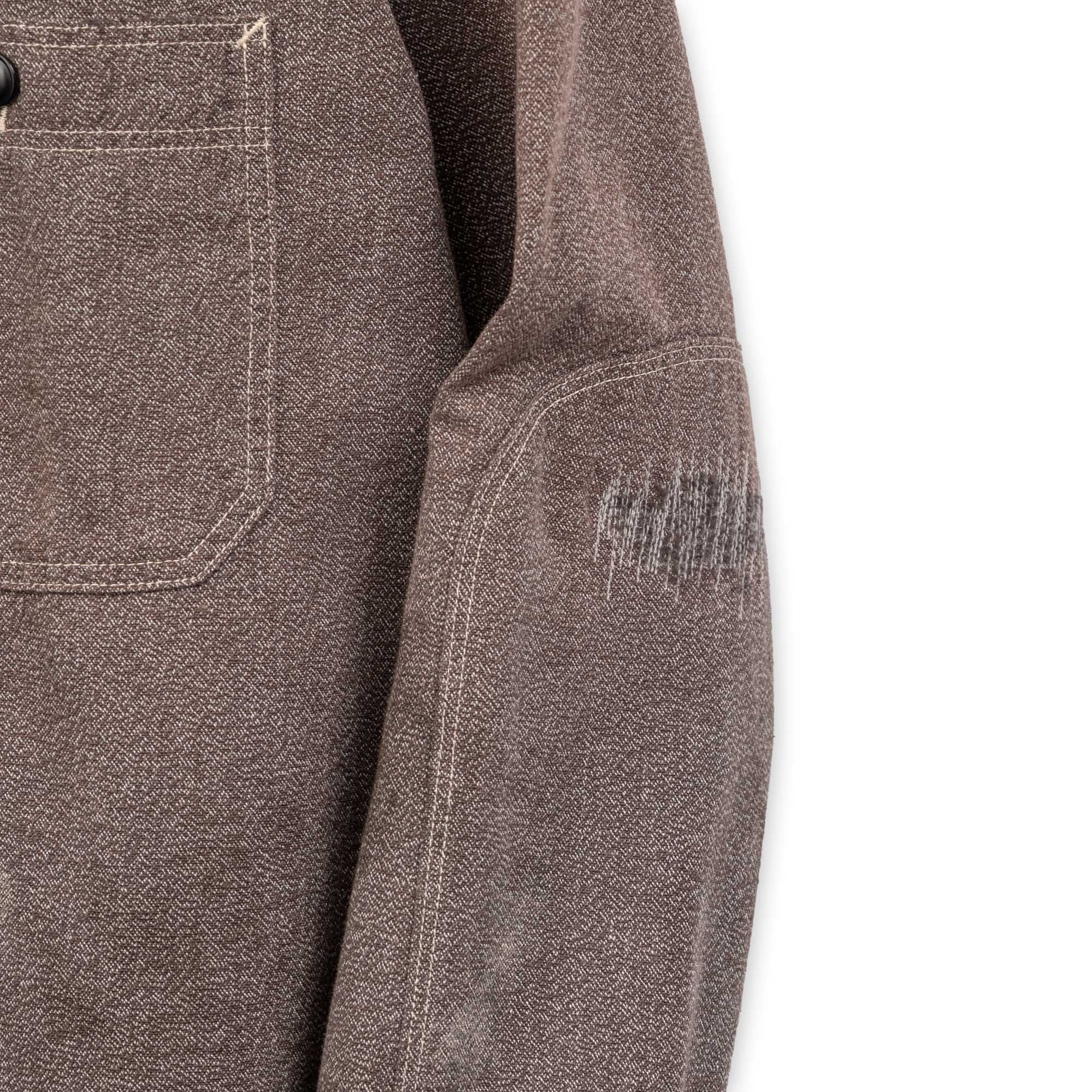 Full Count US Army Triple Stitch Covert Chambray Shirt VE (Vintage Effect) Black-Shirt-Clutch Cafe