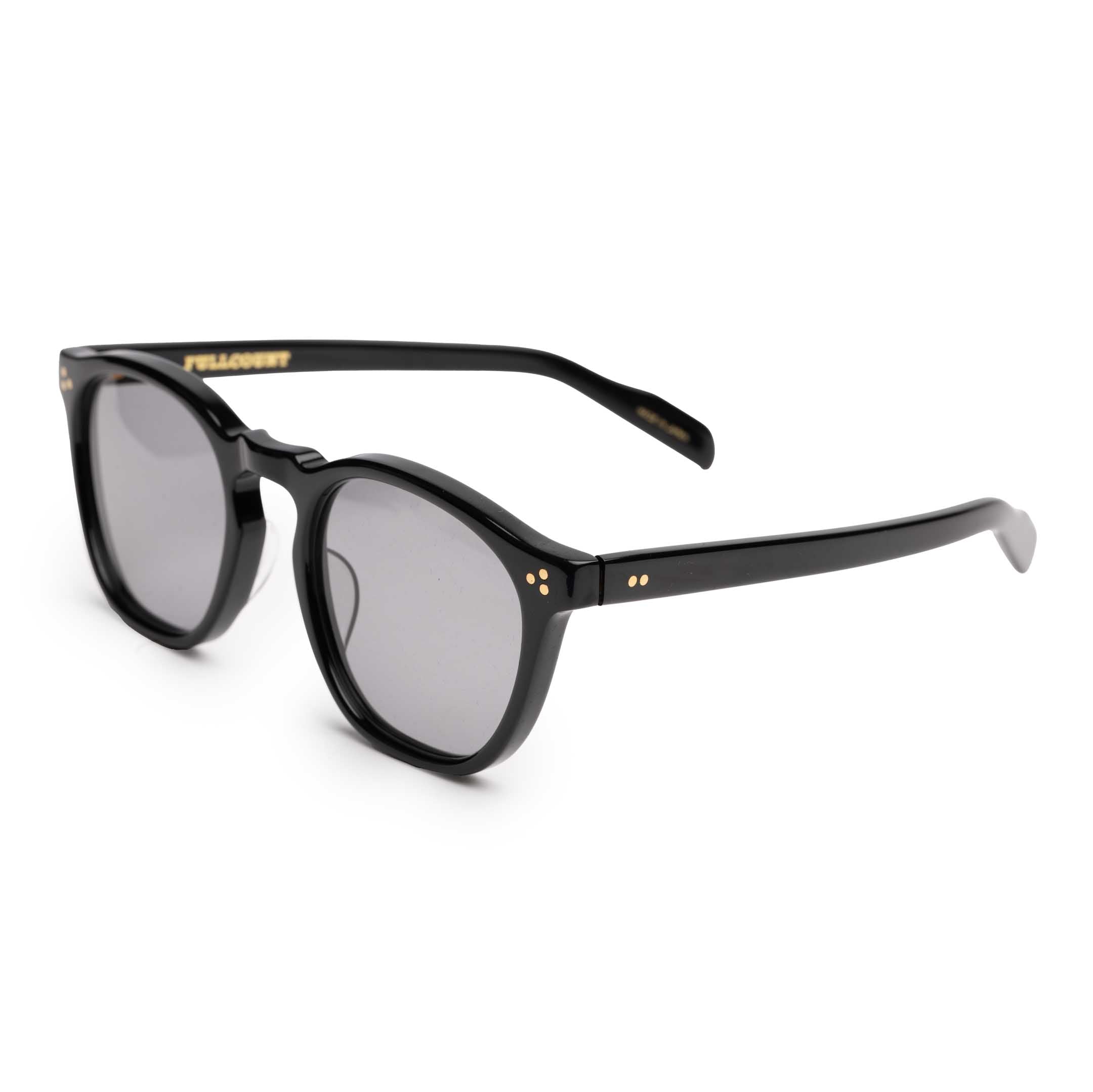 Full Count x Kaneko Optical 'Old Parisien' Sunglasses Black x Black-Sunglasses-Clutch Cafe