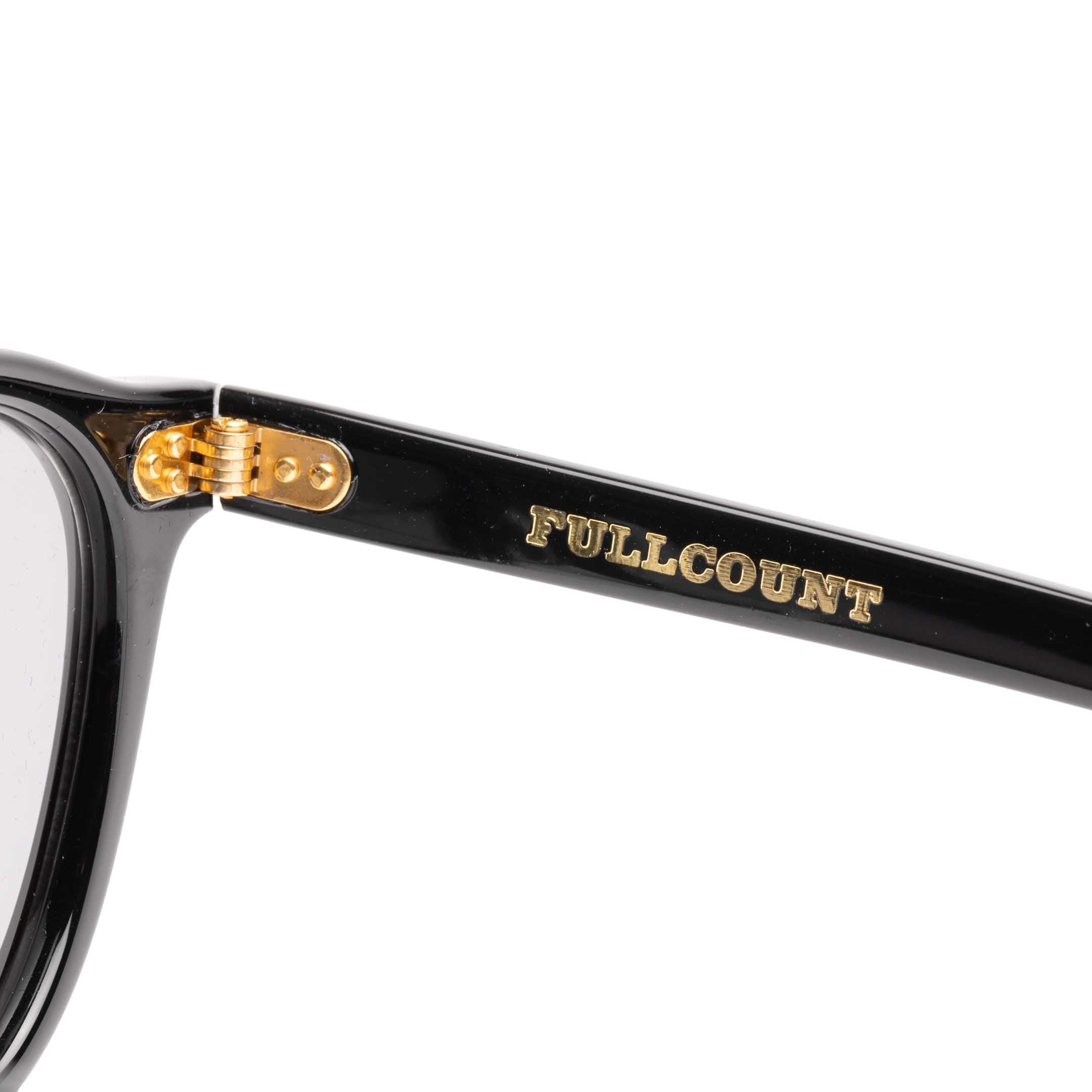 Full Count x Kaneko Optical 'Old Parisien' Sunglasses Black x Black-Sunglasses-Clutch Cafe