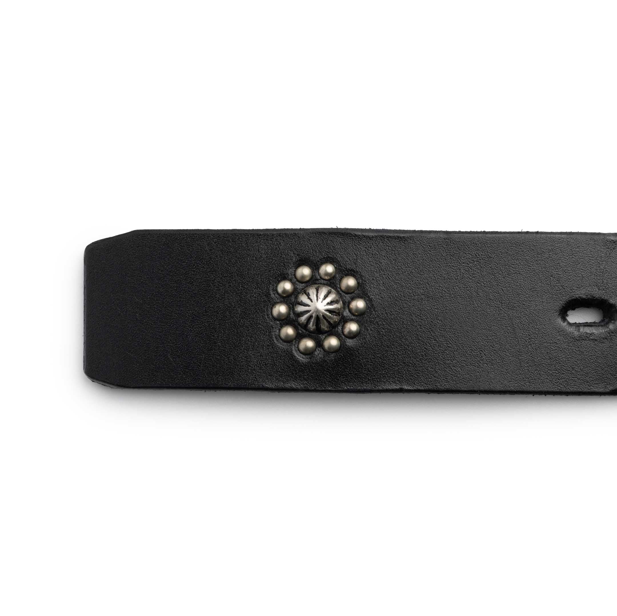 Full Count x Zip Stevenson Umbrella Stud Belt HTC Black-Belt-Clutch Cafe