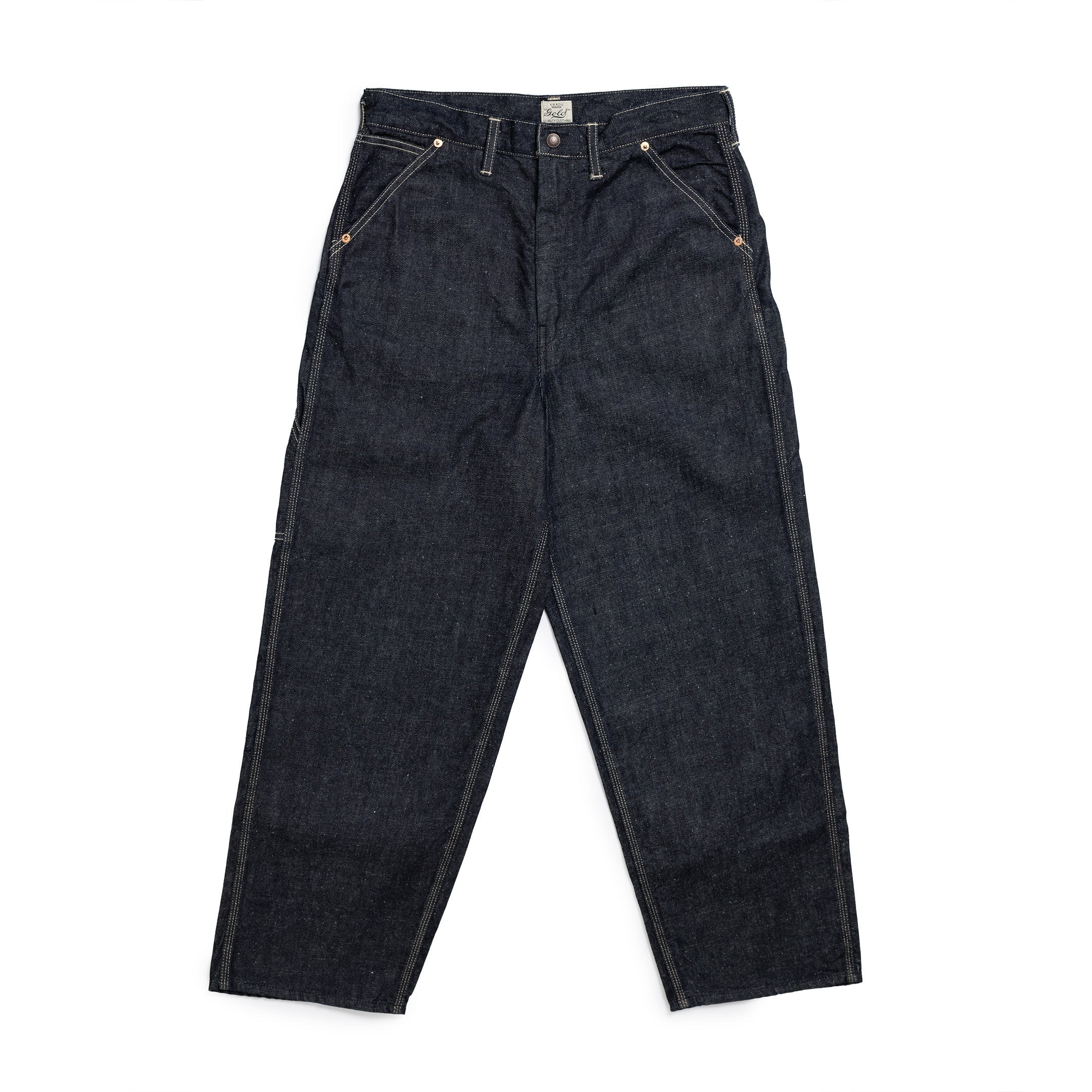 Gold by Toyo Enterprise Denim Painter Pants Indigo-Trousers-Clutch Cafe