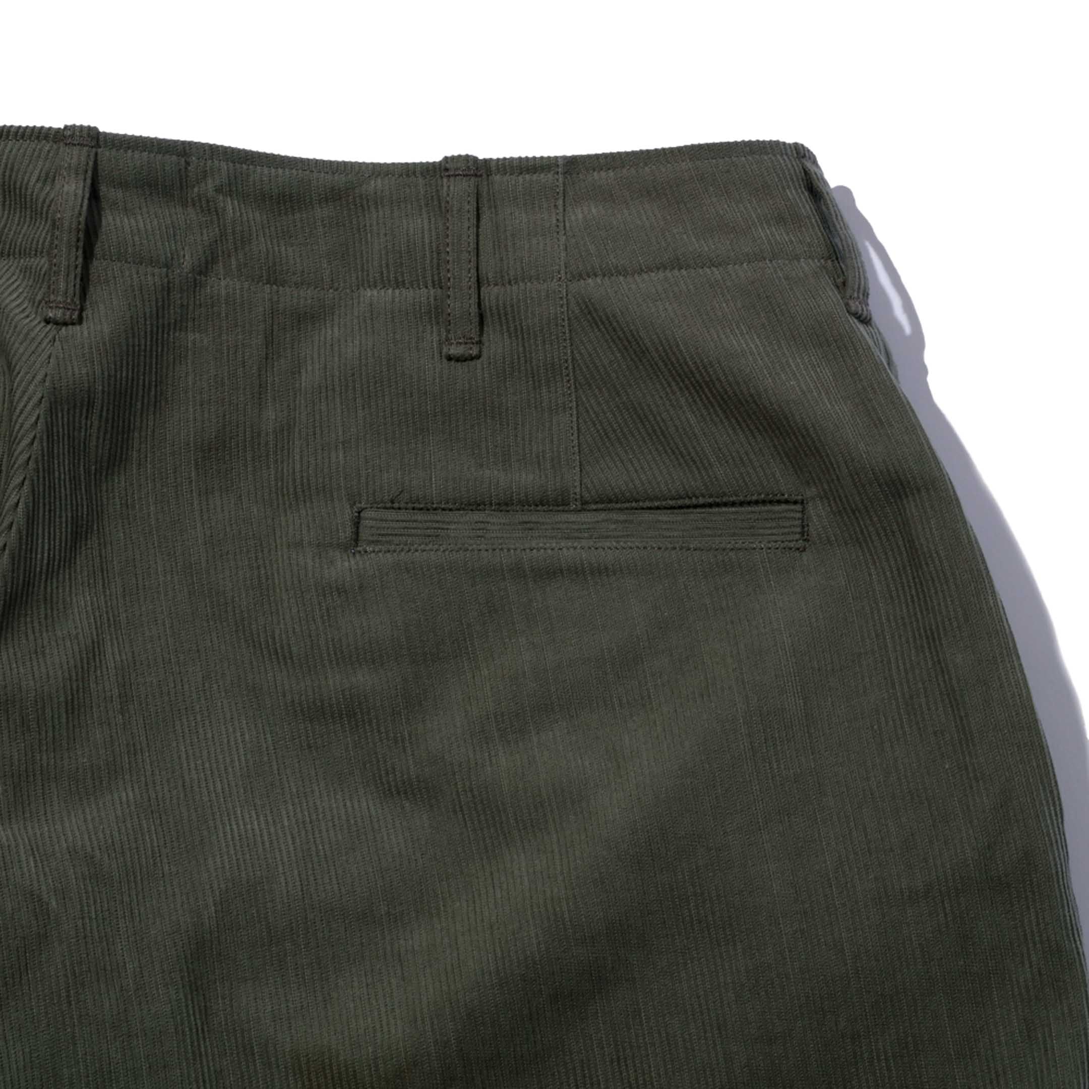 Groovin High M41 Corduroy Trousers Khaki-Trousers-Clutch Cafe