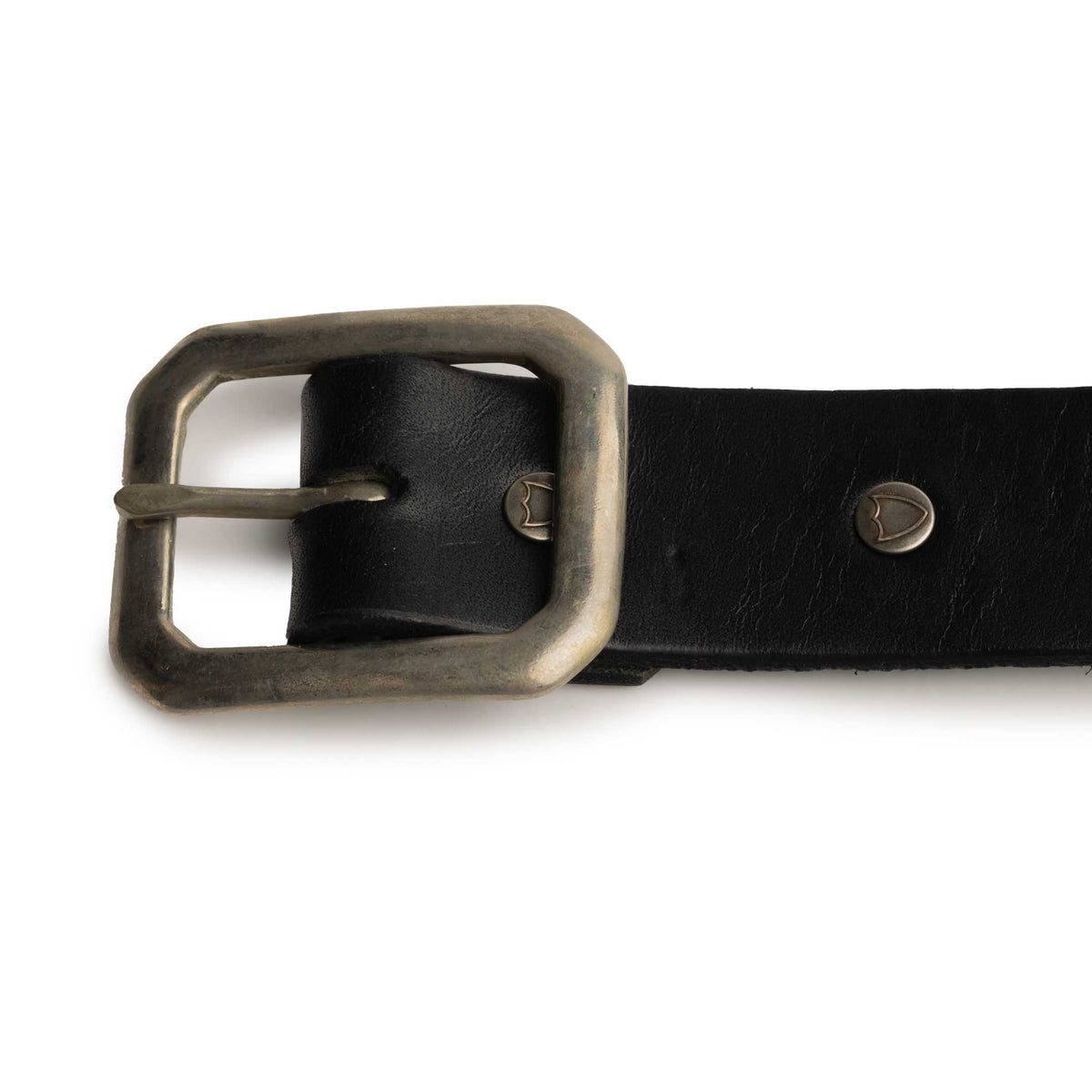 HTC Belt Black Leather W/Silver Studs (24 1.25)-Belt-Clutch Cafe